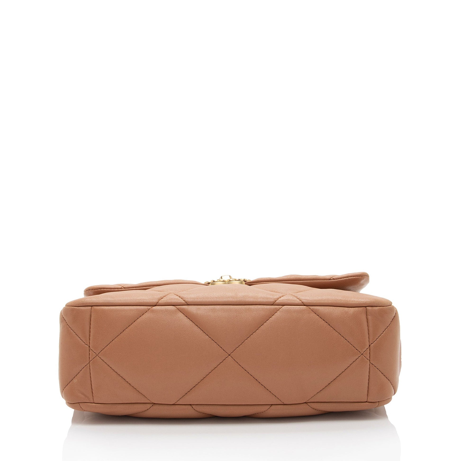 Chanel Lambskin 19 Large Flap Shoulder Bag (SHF-4BZeZZ)