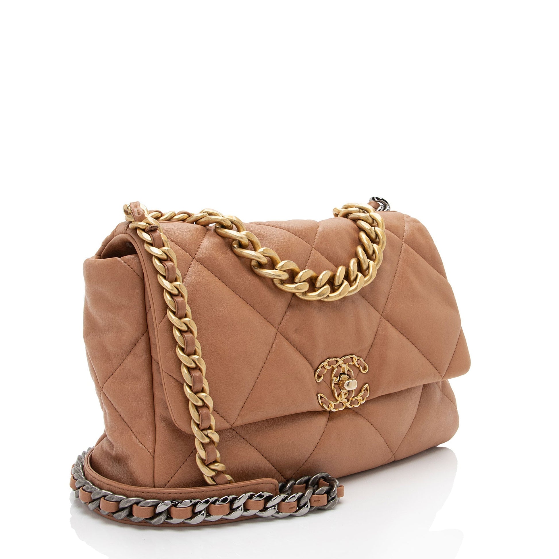 Chanel Lambskin 19 Flap SHF-4BZeZZ Shoulder Bag
