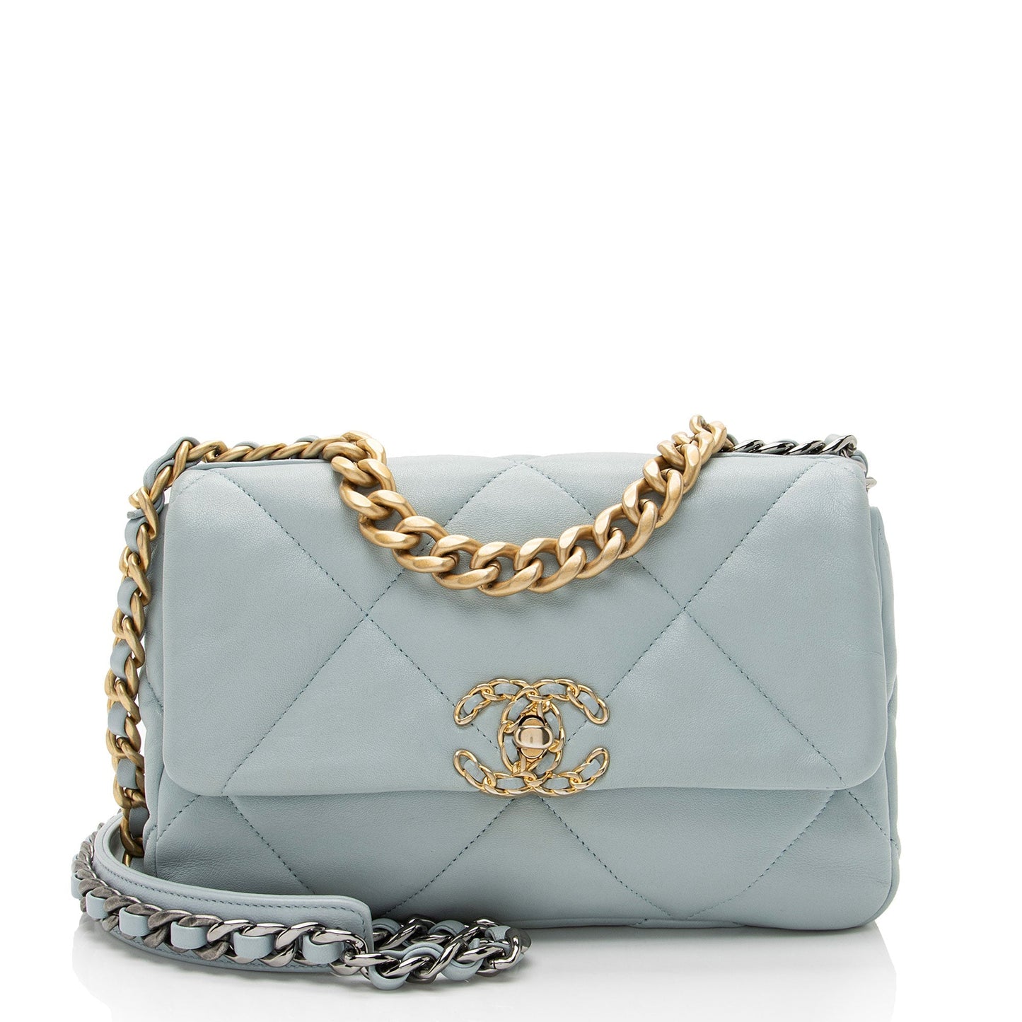 Chanel Lambskin 19 Flap Shoulder Bag
