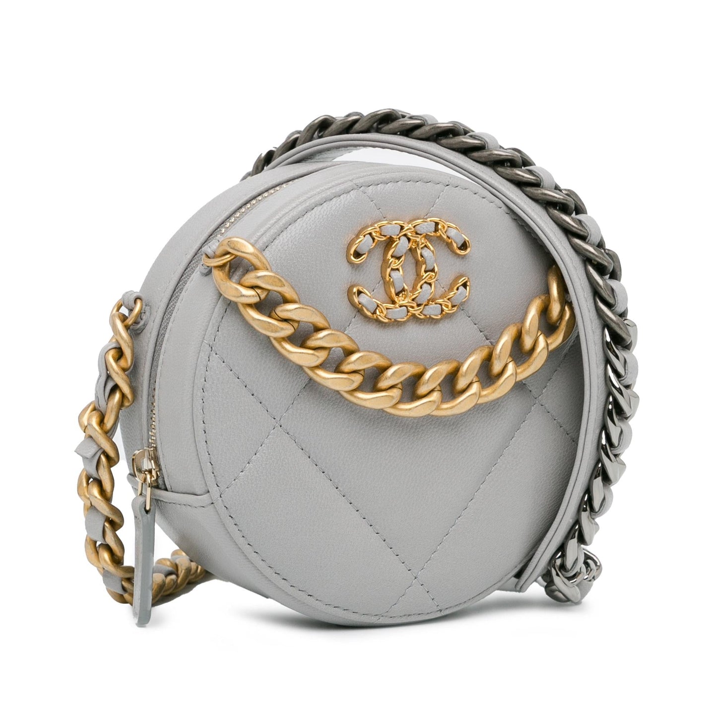 Chanel Lambskin 19 Round SHG-mHo6g9 Clutch Bag