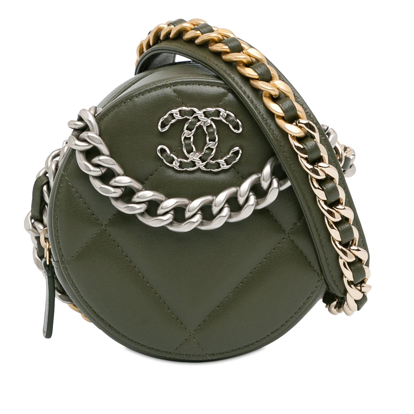 Chanel Lambskin 19 Round SHG-AyshgD Clutch Bag