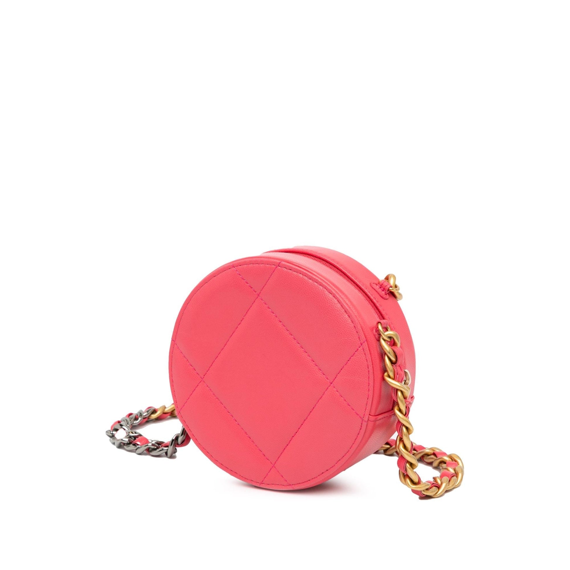 Chanel Lambskin 19 Round SHG-lonjpA Clutch Bag