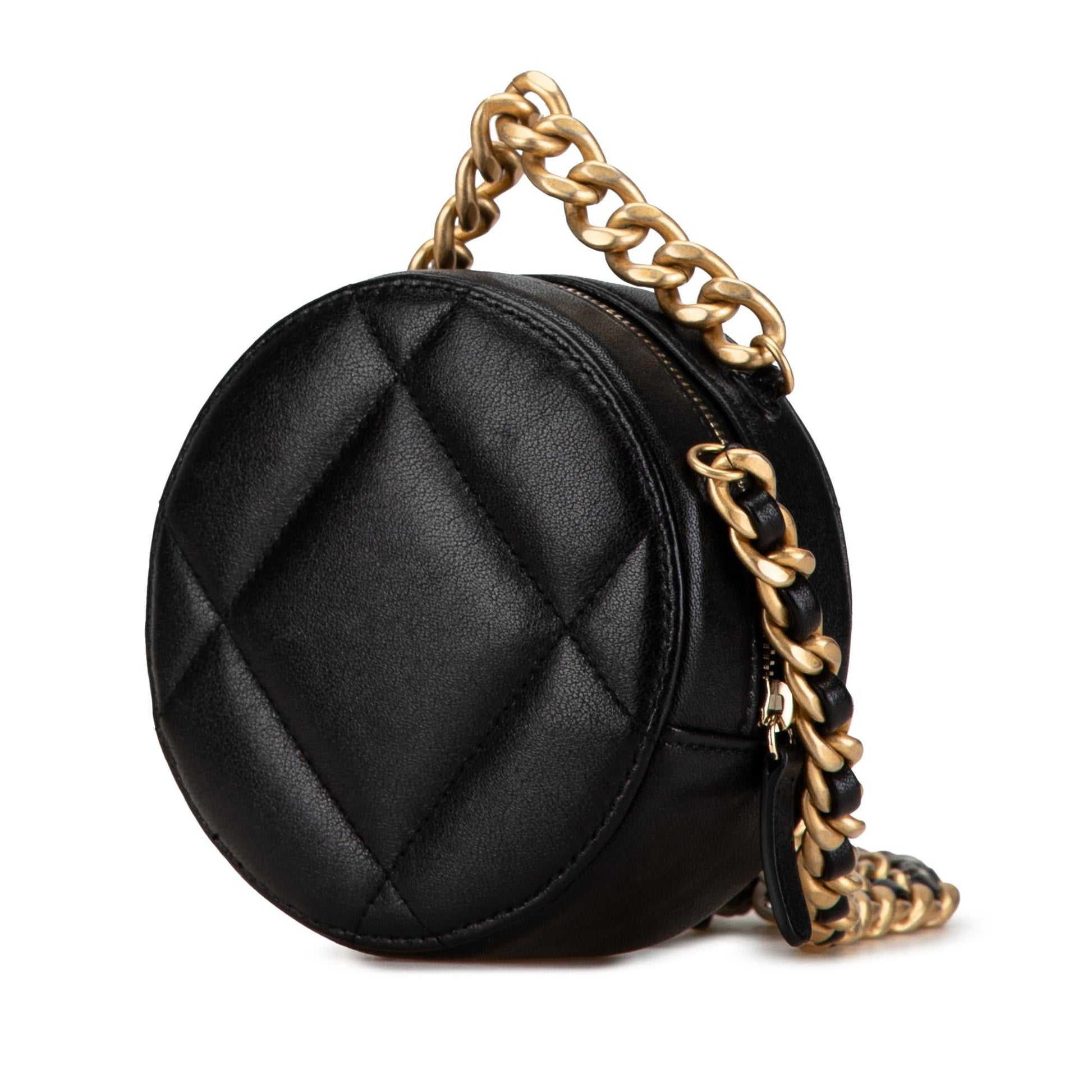 Chanel Lambskin 19 Round SHG-SmJ4Sl Clutch Bag