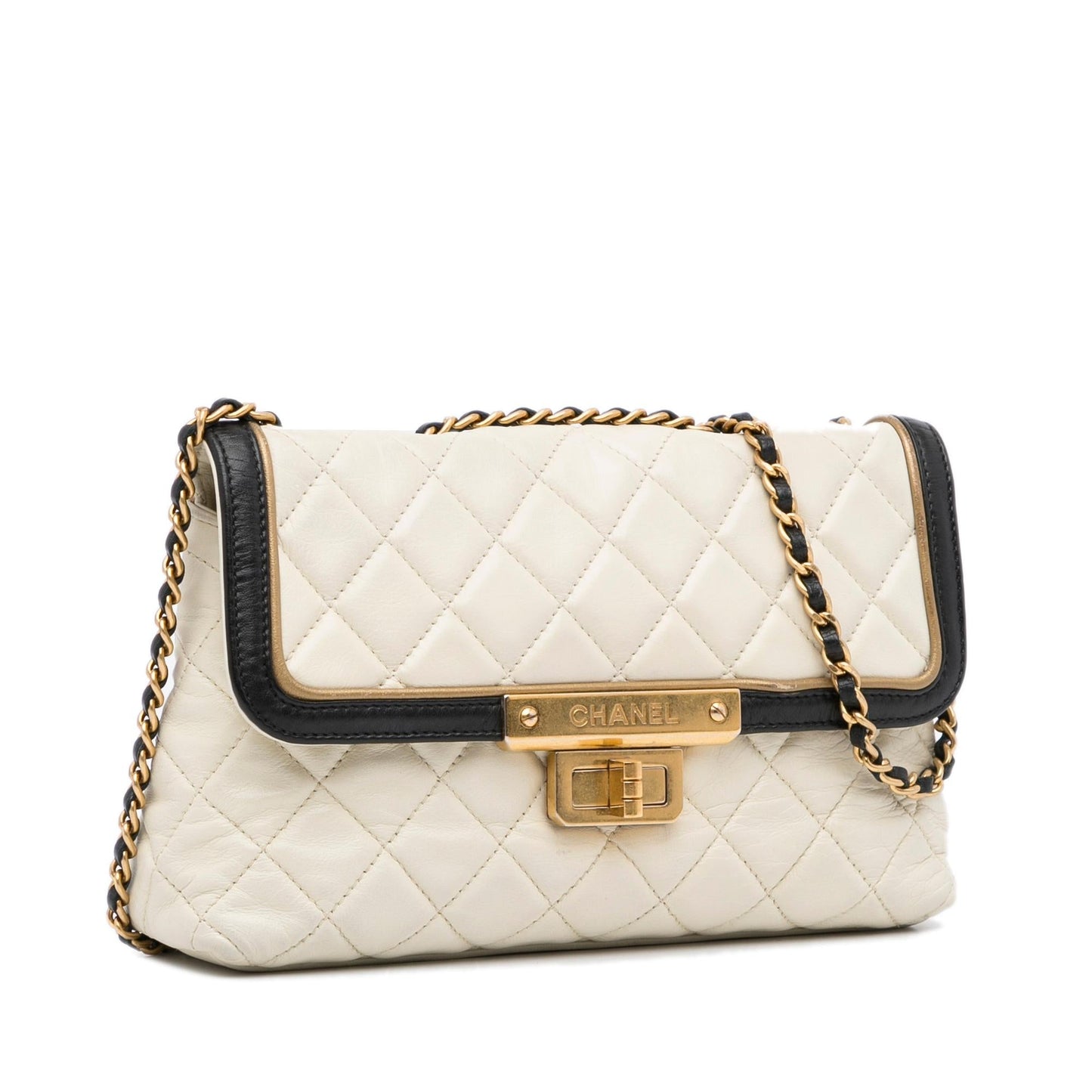 Chanel Lambskin 225 Flap SHG-55KtHR Handbag