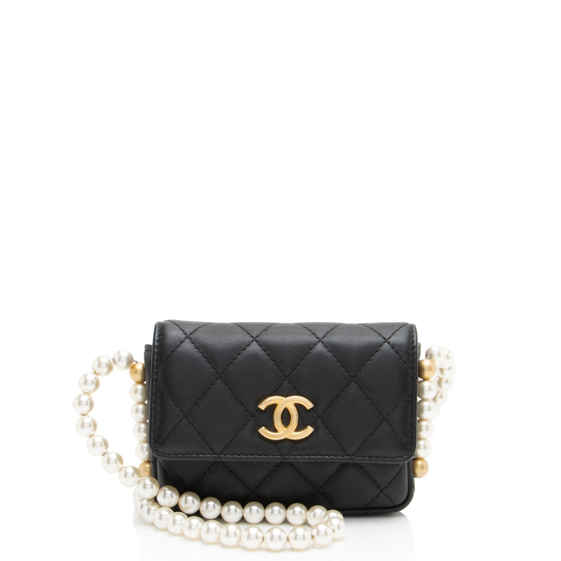 Chanel Lambskin About Pearls Mini Bag