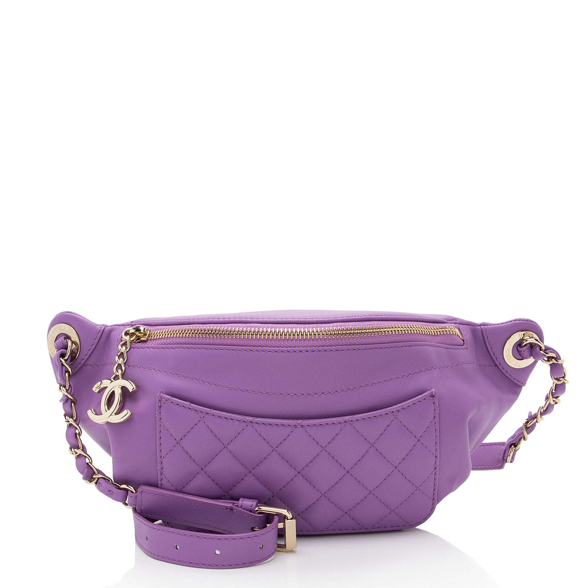 Chanel Lambskin Bi Classic Waist Handbag