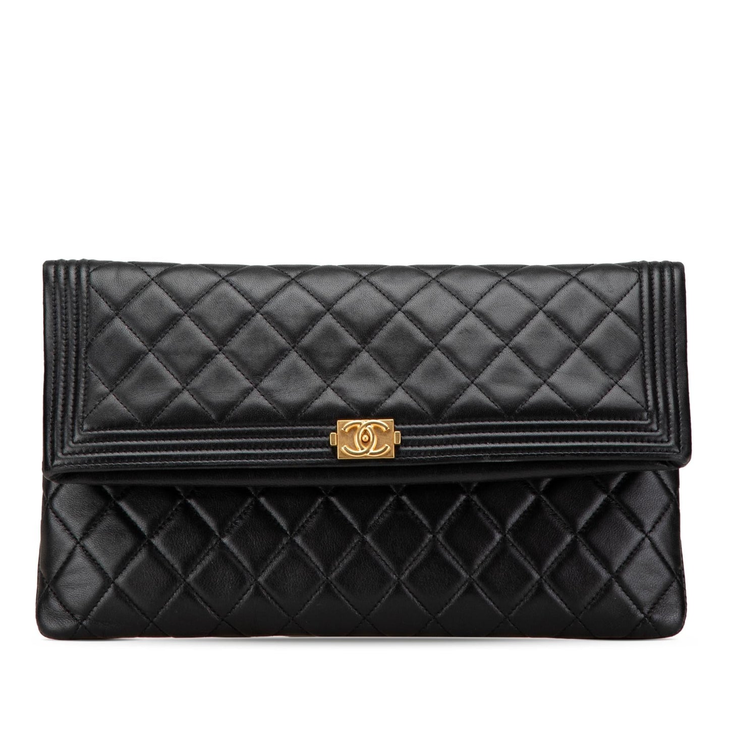 Chanel Lambskin Boy Foldover SHG-IicQ7k Clutch Bag