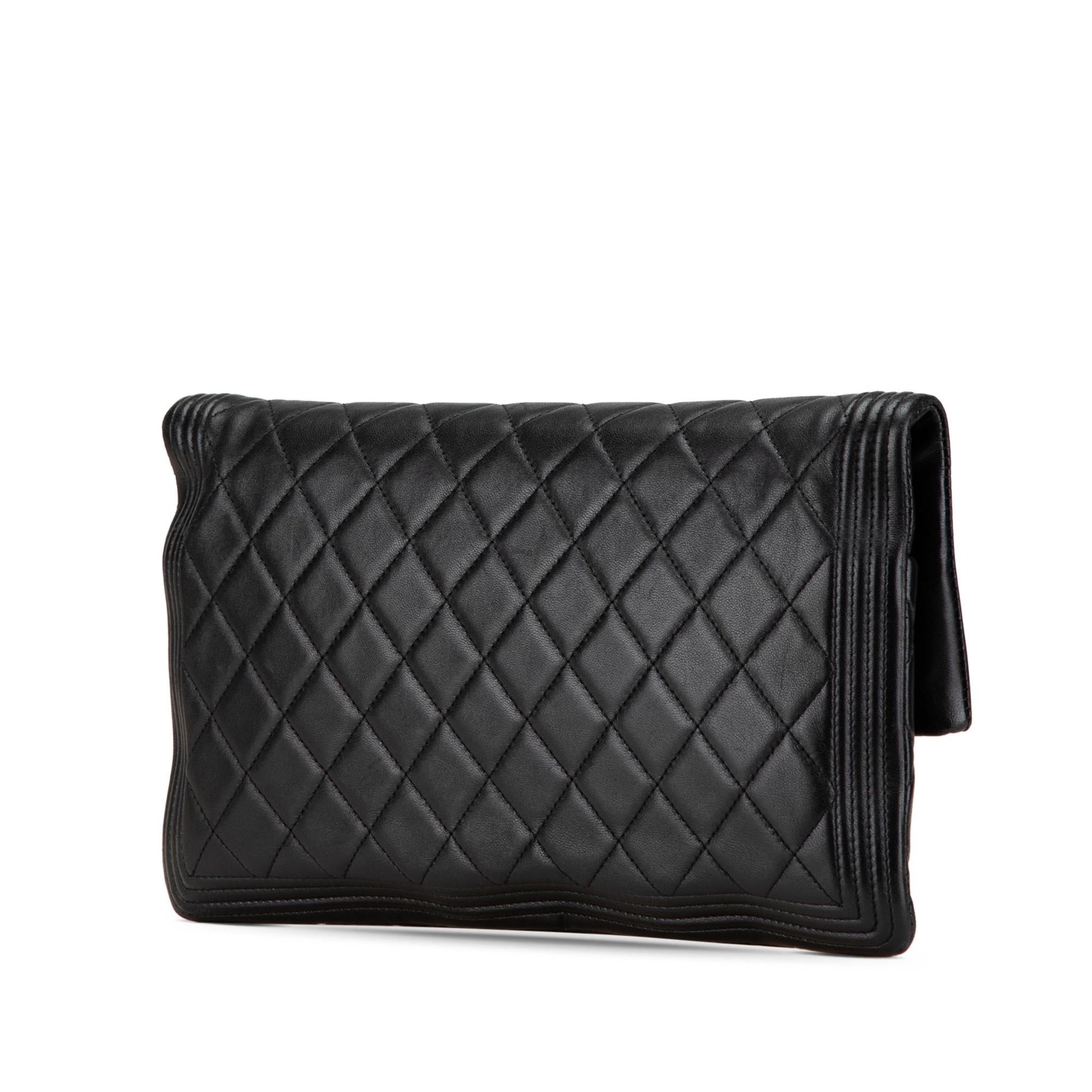 Chanel Lambskin Boy Foldover SHG-IicQ7k Clutch Bag