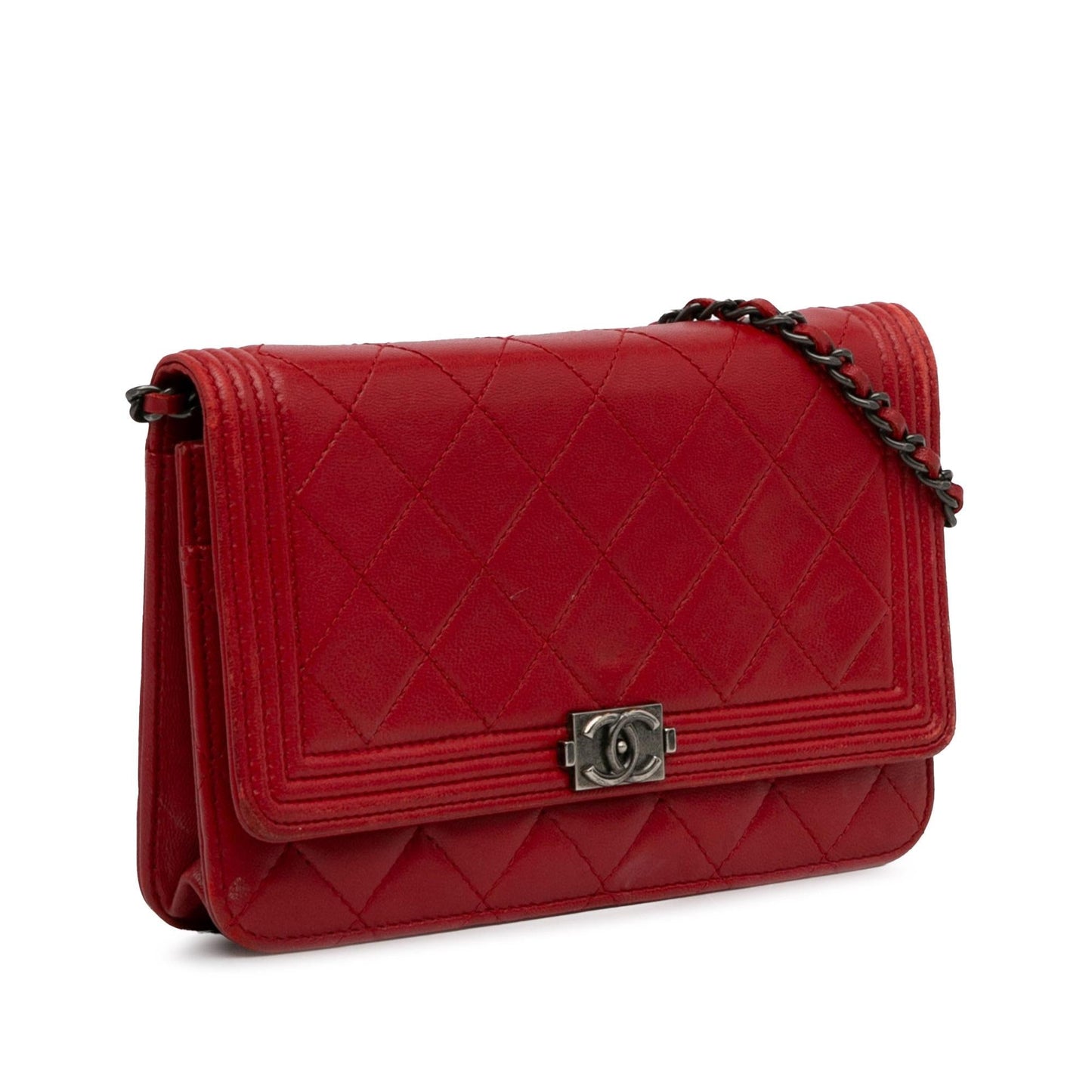 Chanel Lambskin Boy On SHG-W6UM3K Wallet Case