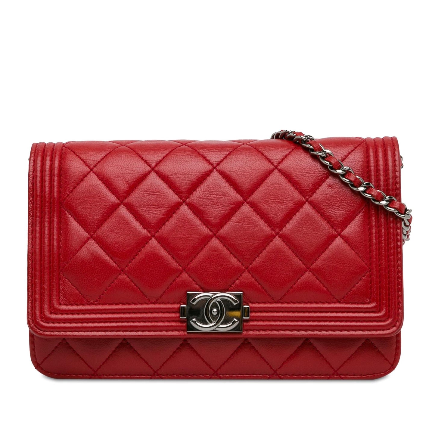 Chanel Lambskin Boy On SHG-ZKpWID Wallet Case
