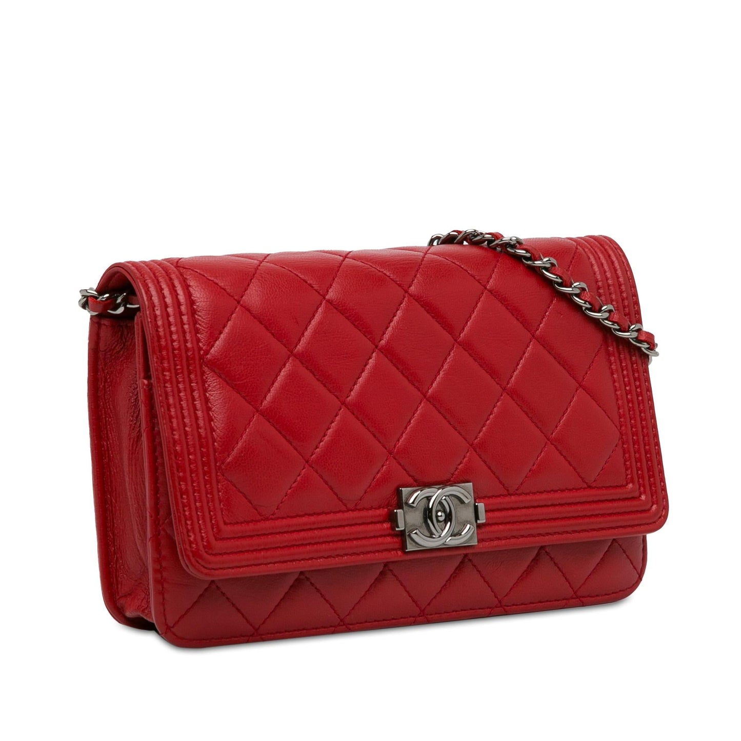 Chanel Lambskin Boy On SHG-ZKpWID Wallet Case