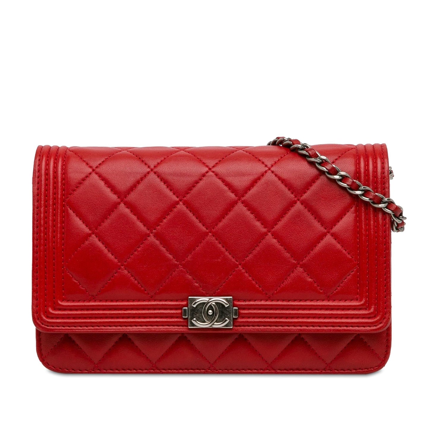 Chanel Lambskin Boy On SHG-WD2kyT Wallet Case