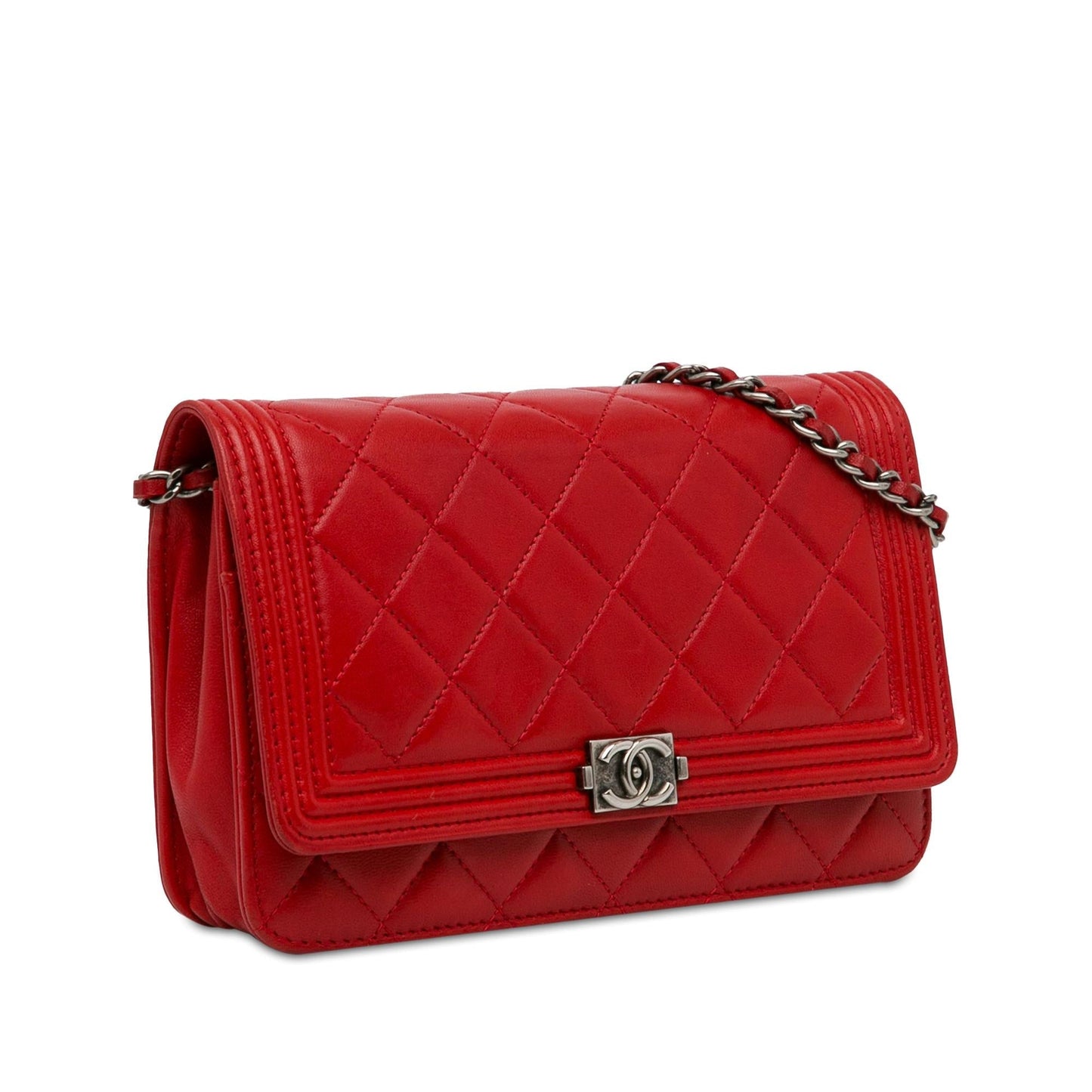 Chanel Lambskin Boy On SHG-WD2kyT Wallet Case