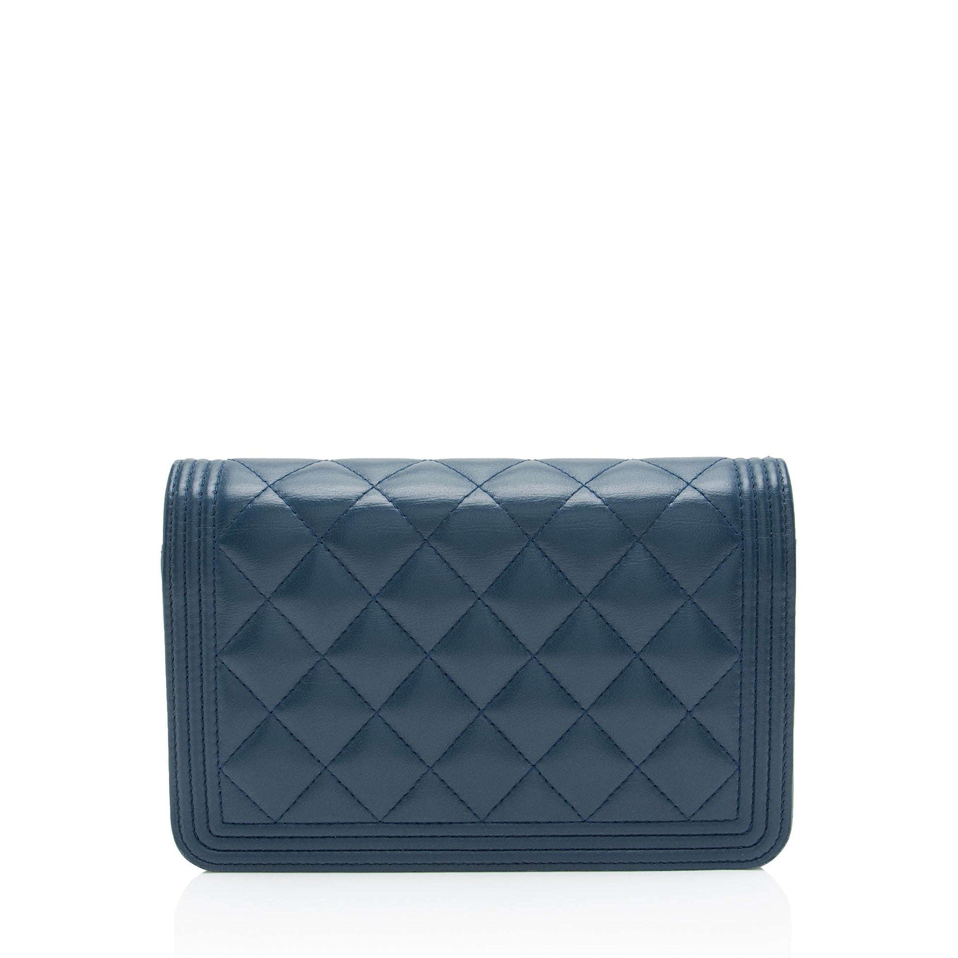Chanel Lambskin Boy on Wallet Case Chain 3