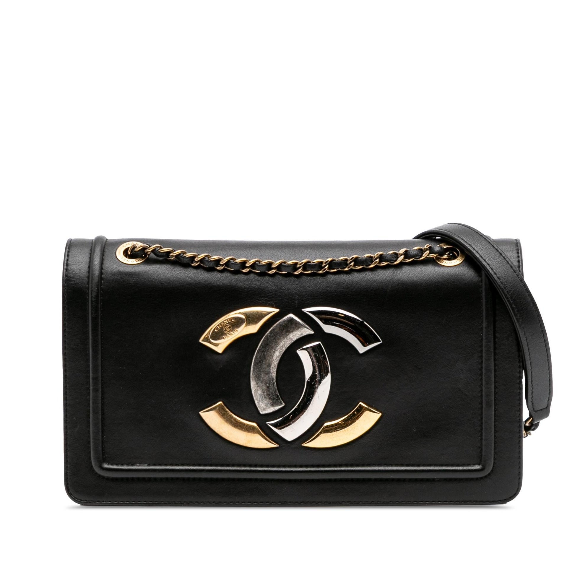 Chanel Lambskin CC Antico Flap Handbag