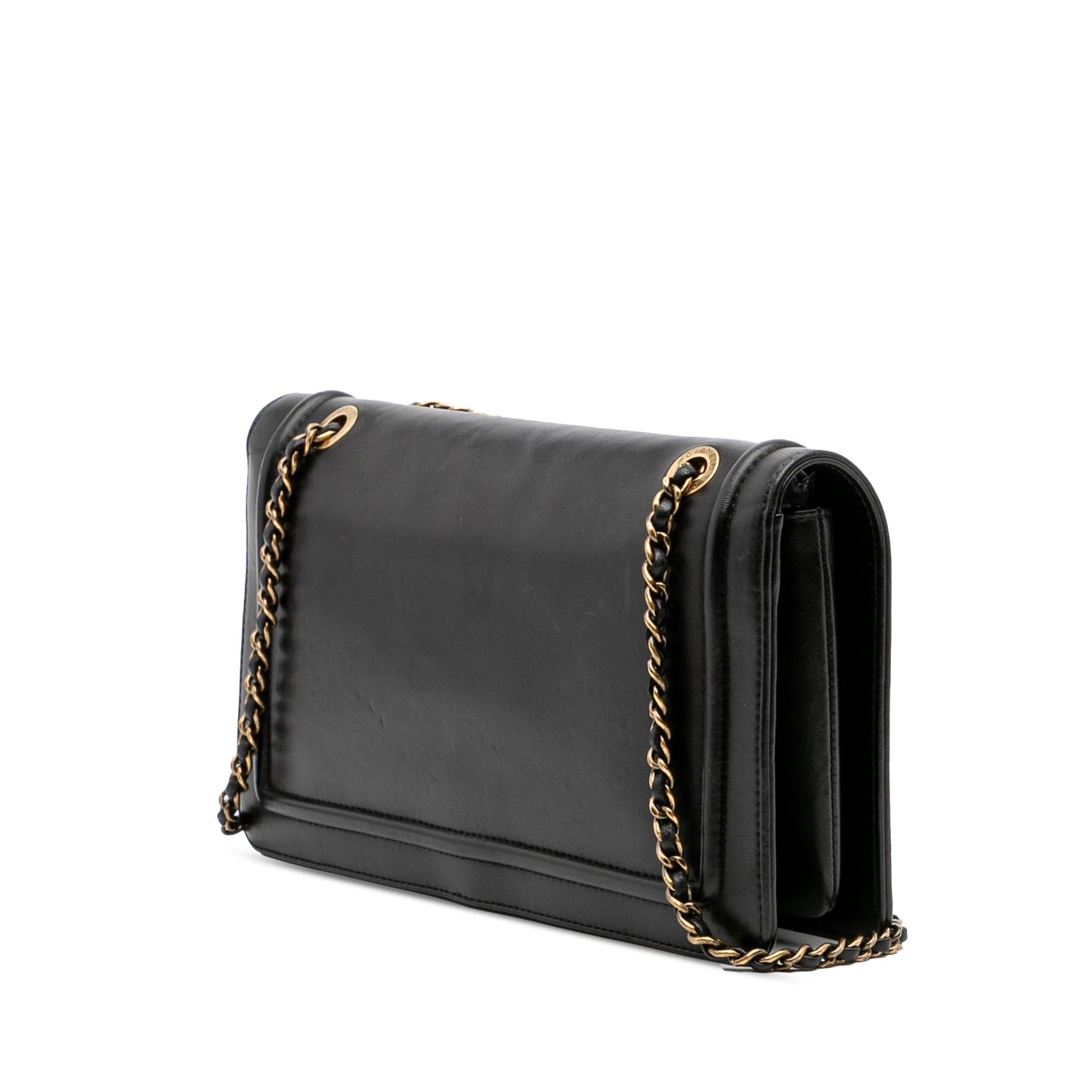 Chanel Lambskin CC Antico Flap Handbag