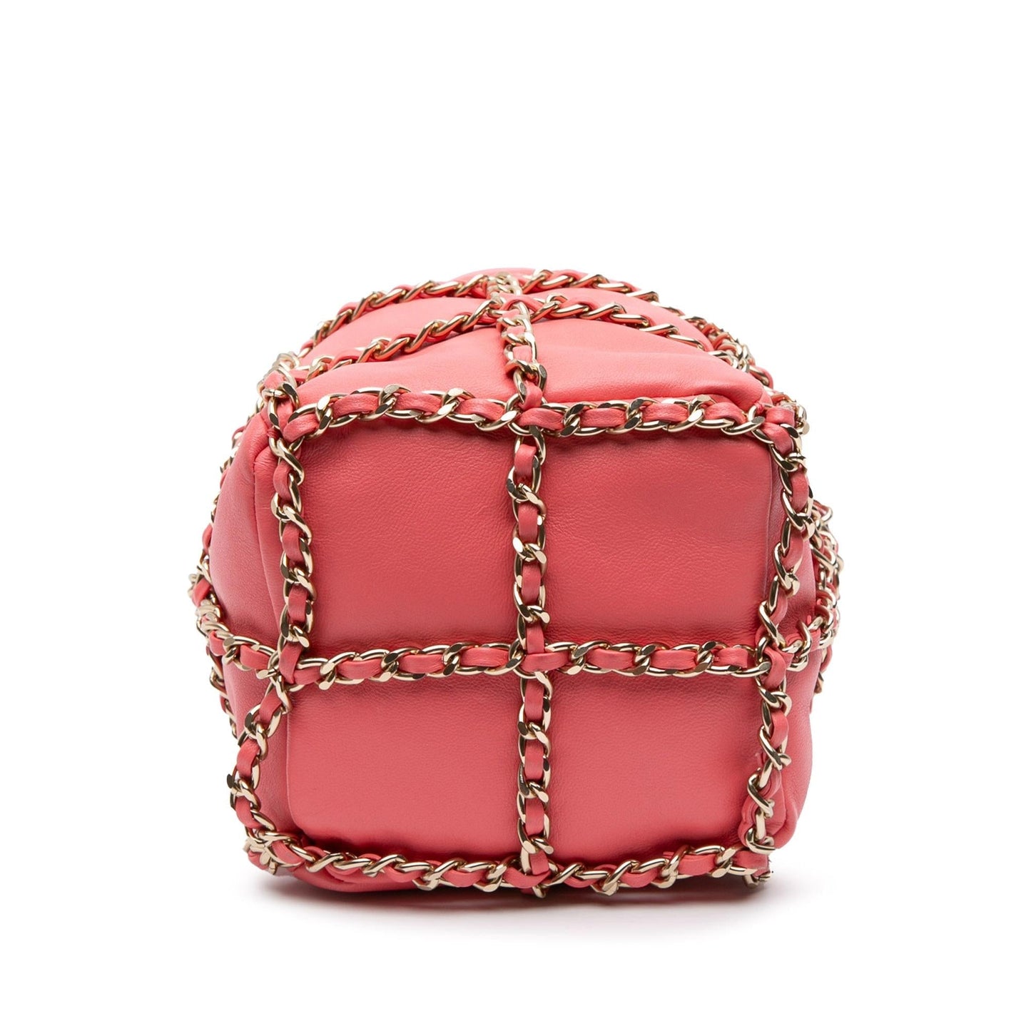 Chanel Lambskin CC Frame Drawstring Bucket Jewelry Bag 1