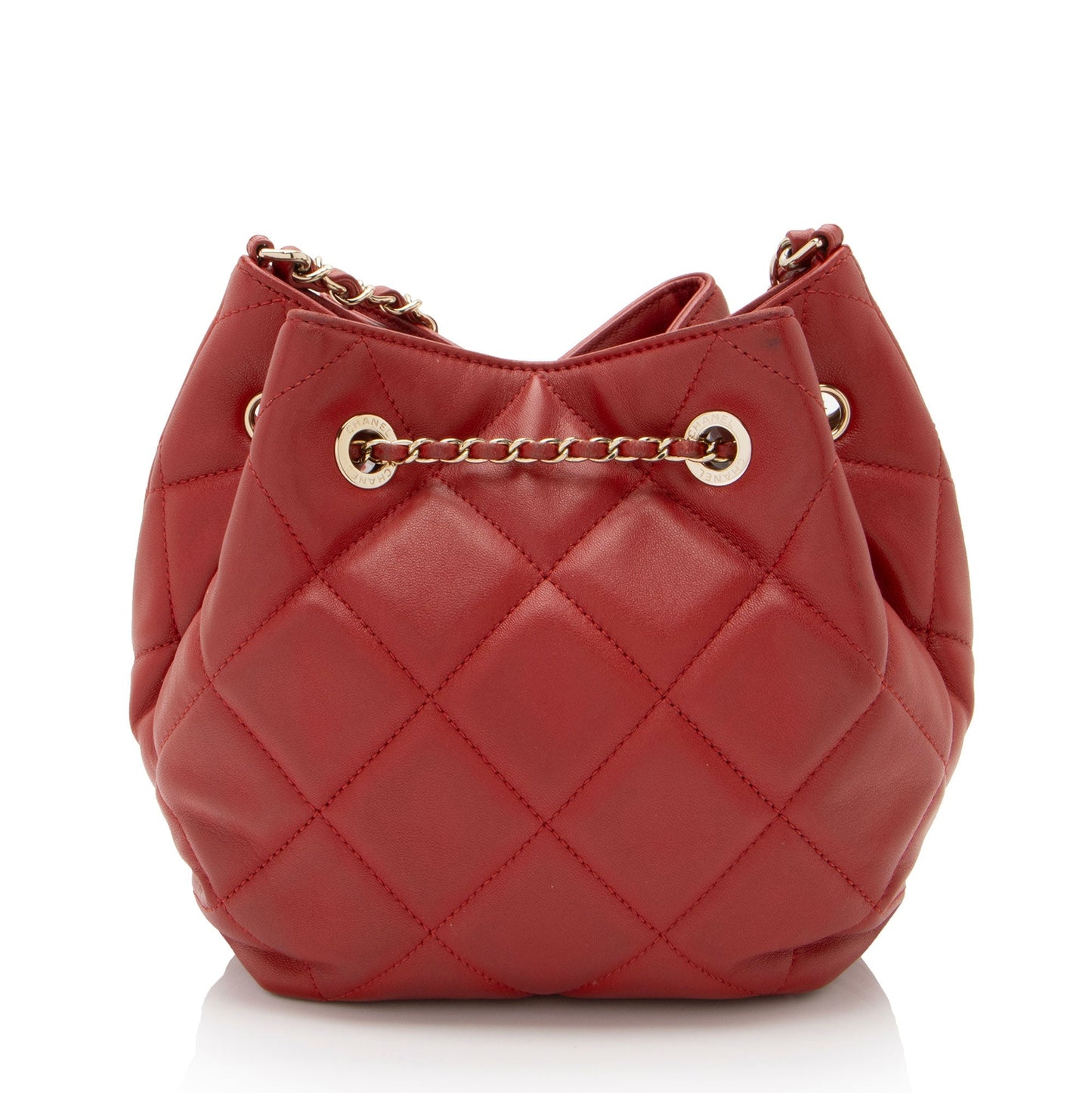 Chanel Lambskin CC Drawstring Bucket Jewelry