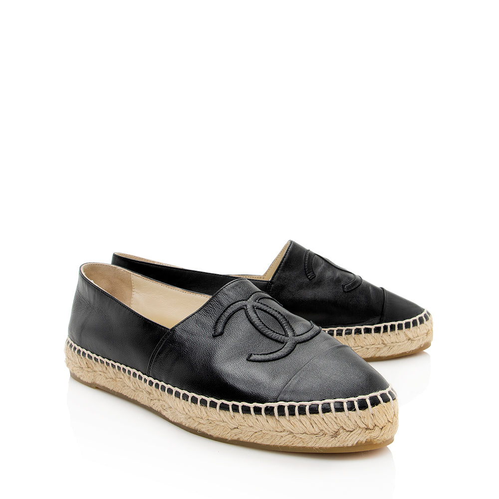Chanel Lambskin CC Espadrilles Handbag