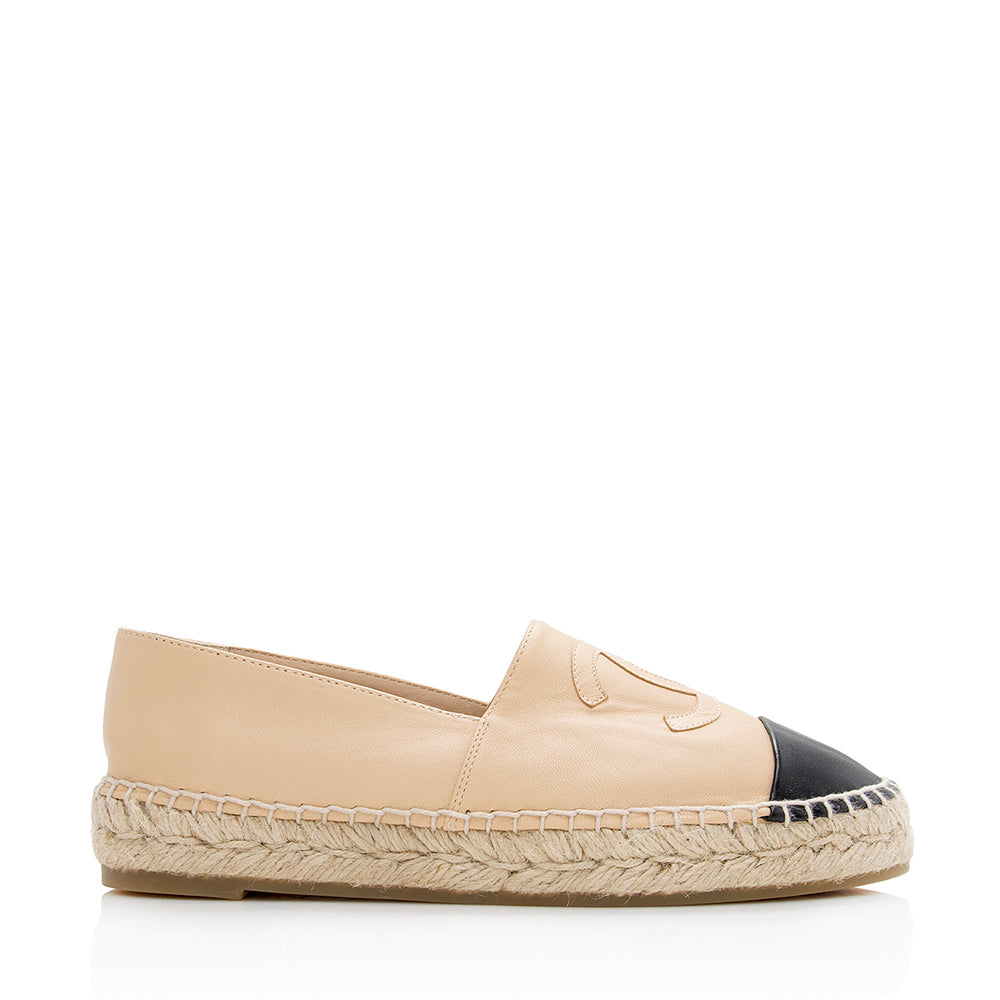Chanel Lambskin CC Espadrilles Handbag Cc Espadrilles