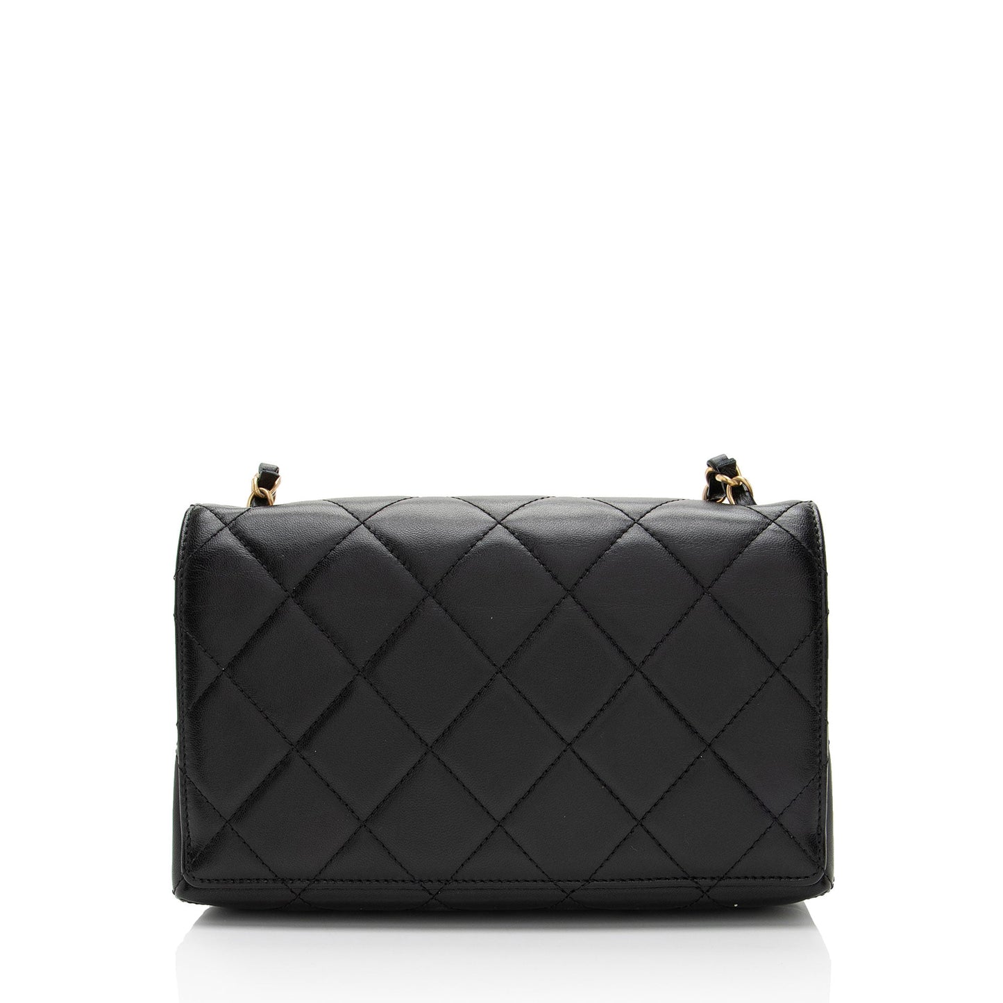 Chanel Lambskin CC Gem Flap Shoulder Bag