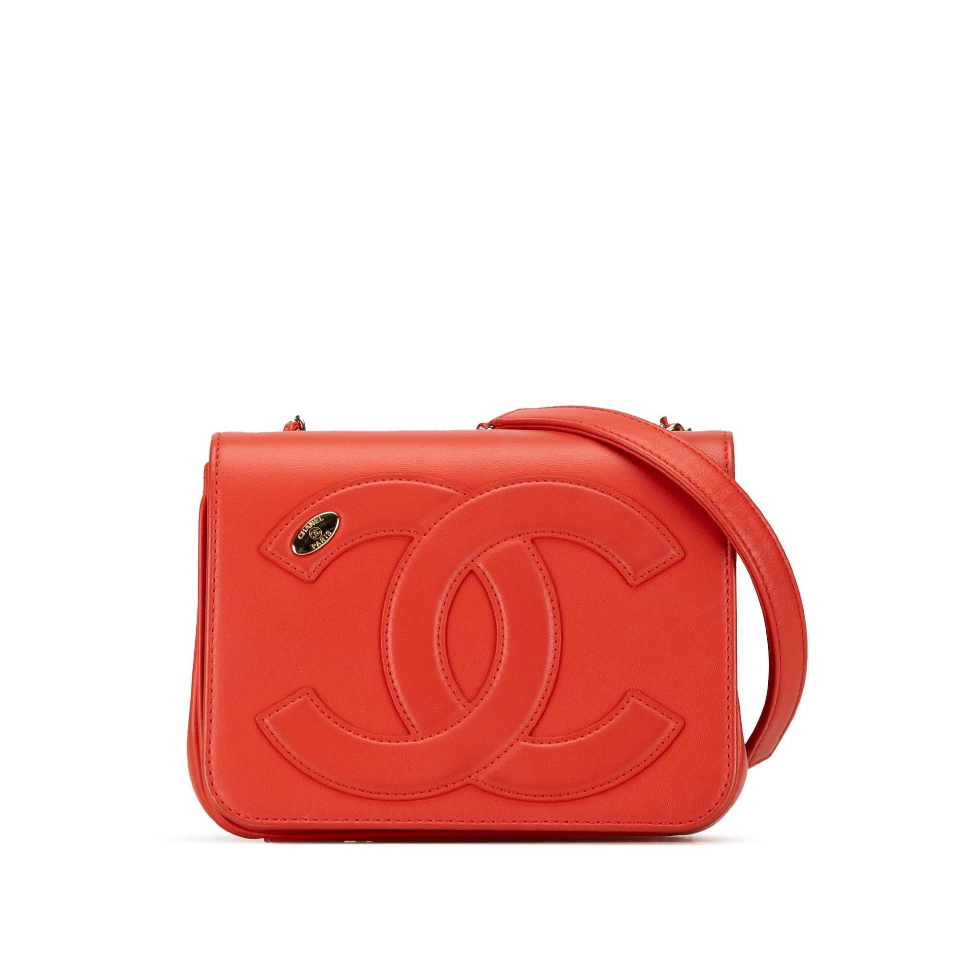 Chanel Lambskin CC Mania Flap SHG-tji0DD Handbag