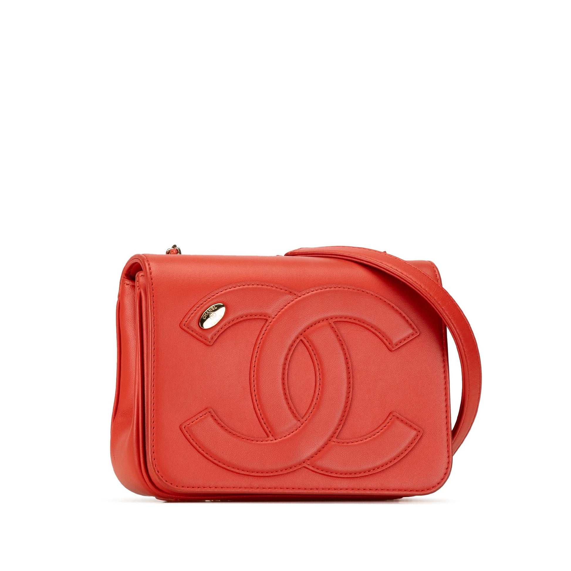 Chanel Lambskin CC Mania Flap SHG-tji0DD Handbag