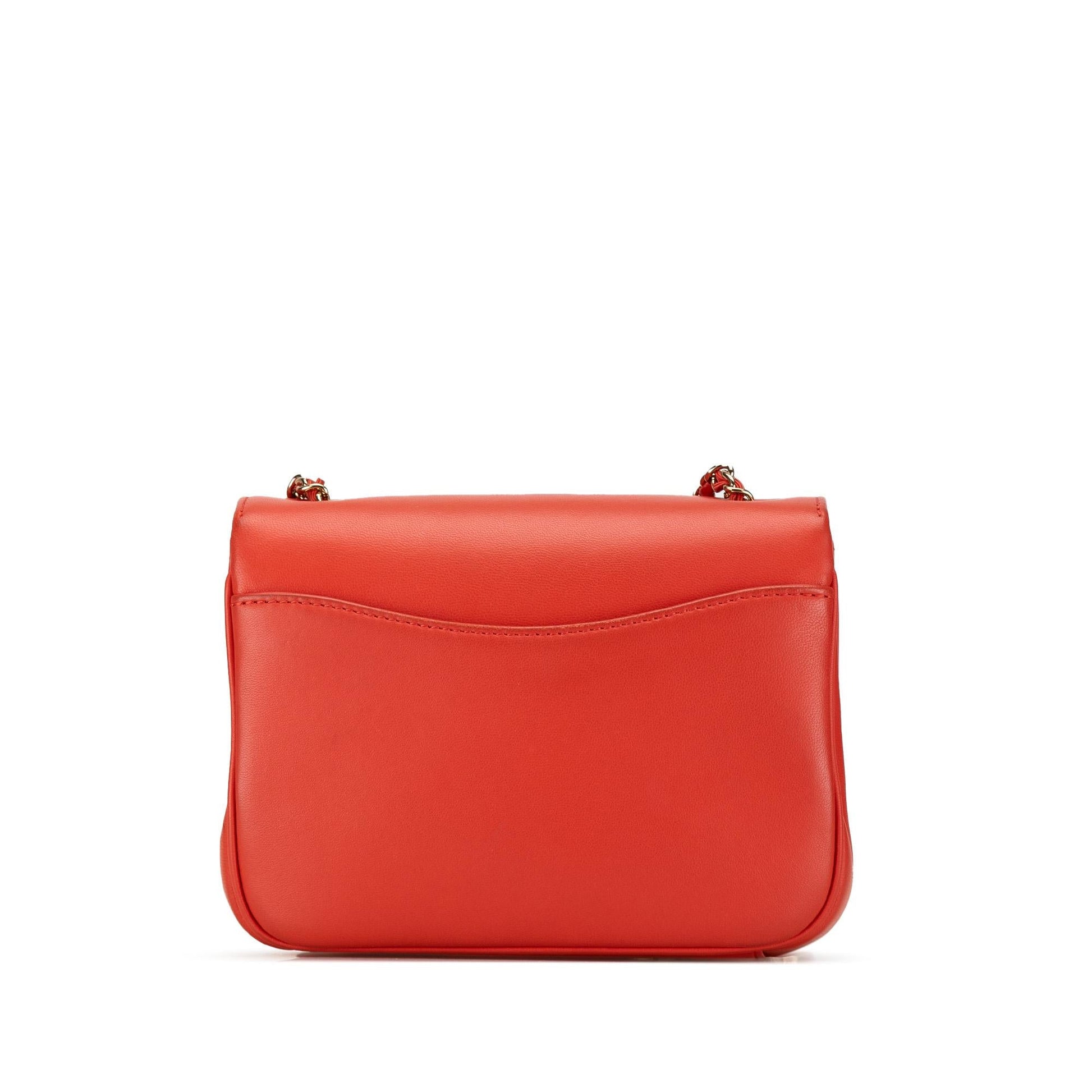 Chanel Lambskin CC Mania Flap Handbag