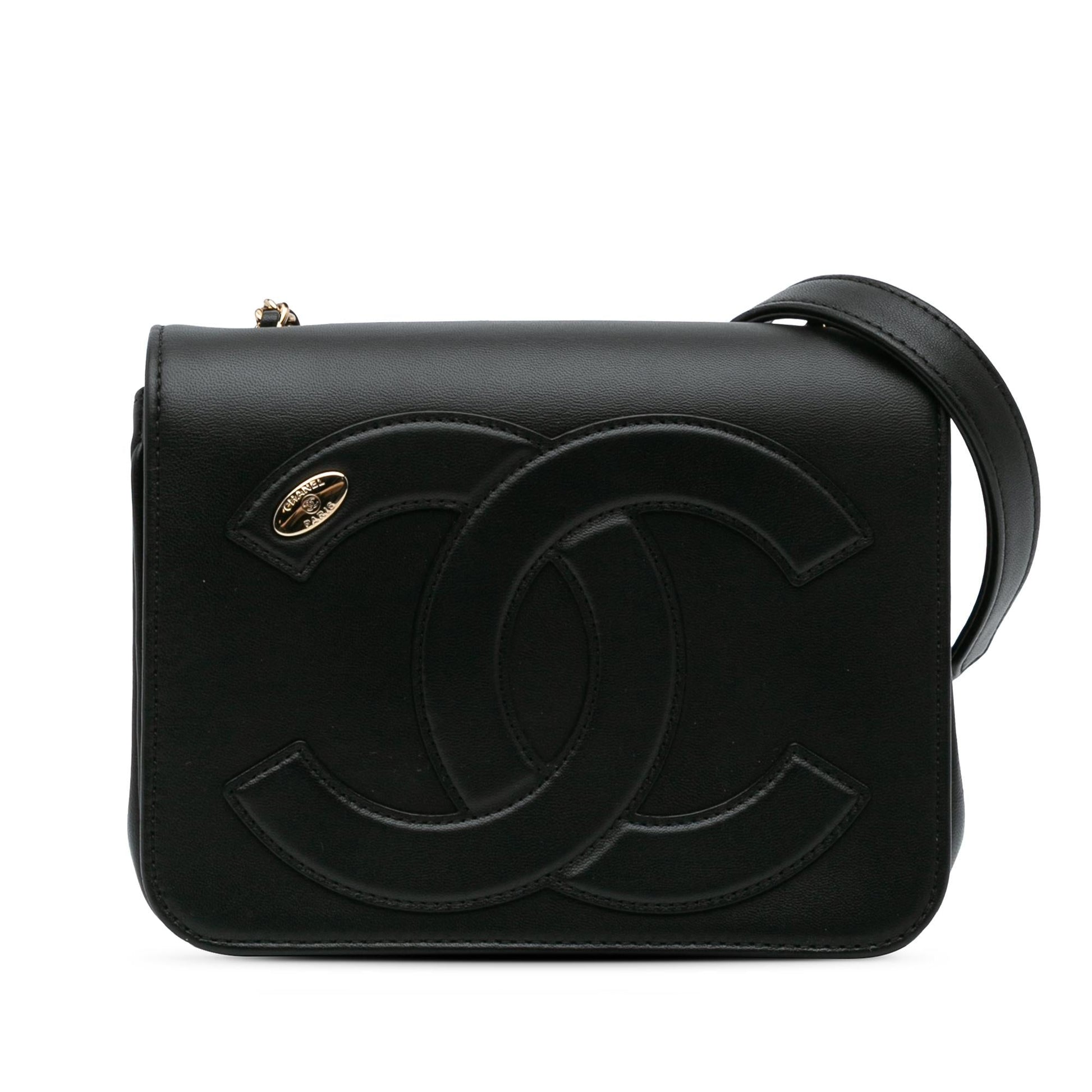 Chanel Lambskin CC Mania Flap Handbag Mania Flap