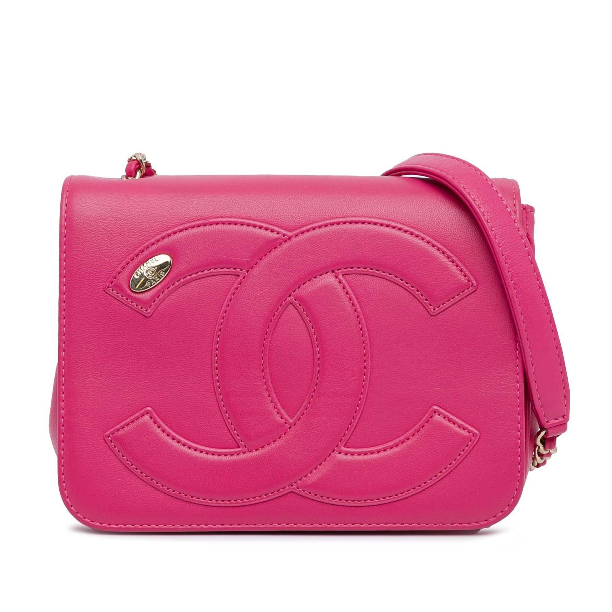 Chanel Lambskin CC Mania Flap Handbag Flap 1