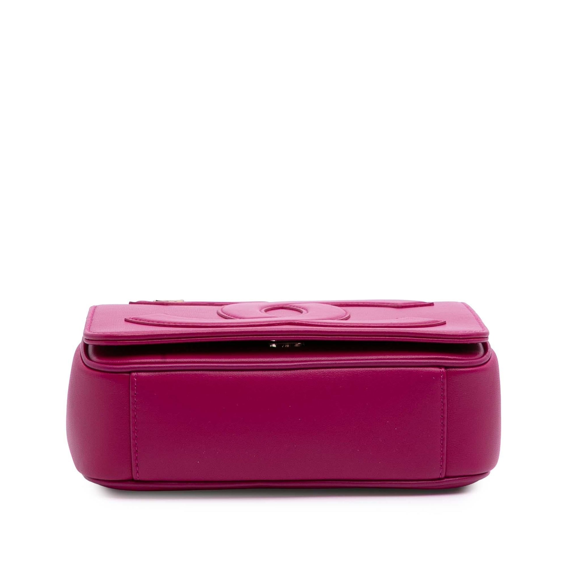 Chanel Lambskin CC Mania Flap Handbag Flap 5