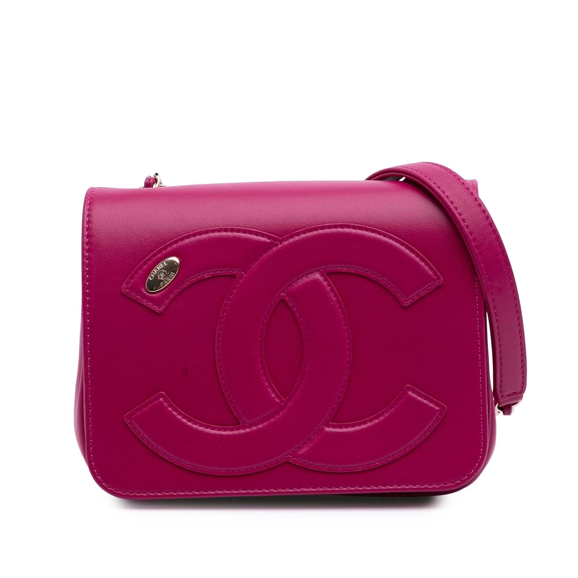 Chanel Lambskin CC Mania Flap Handbag Flap 5