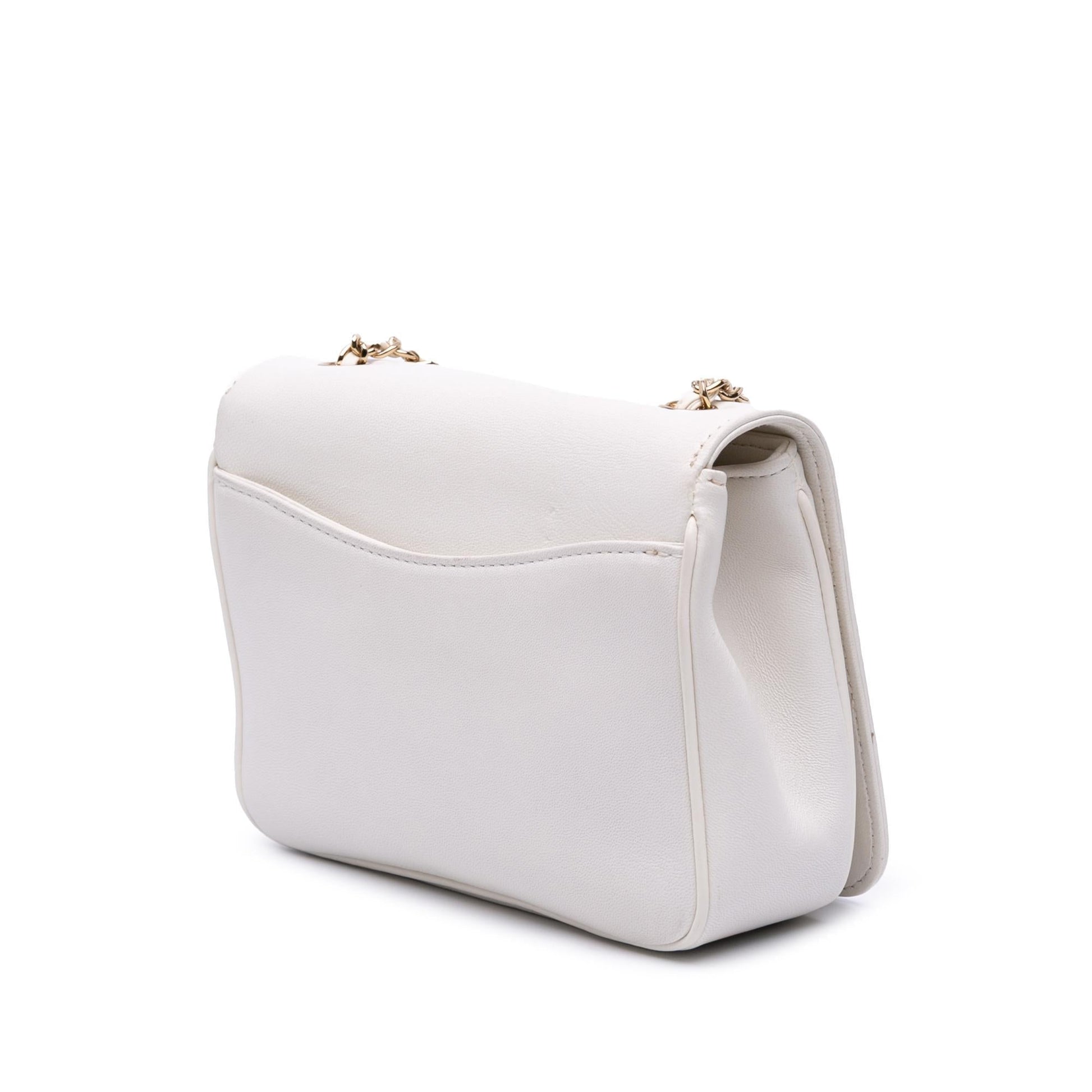 Chanel Lambskin CC Mania Flap Handbag Flap 8