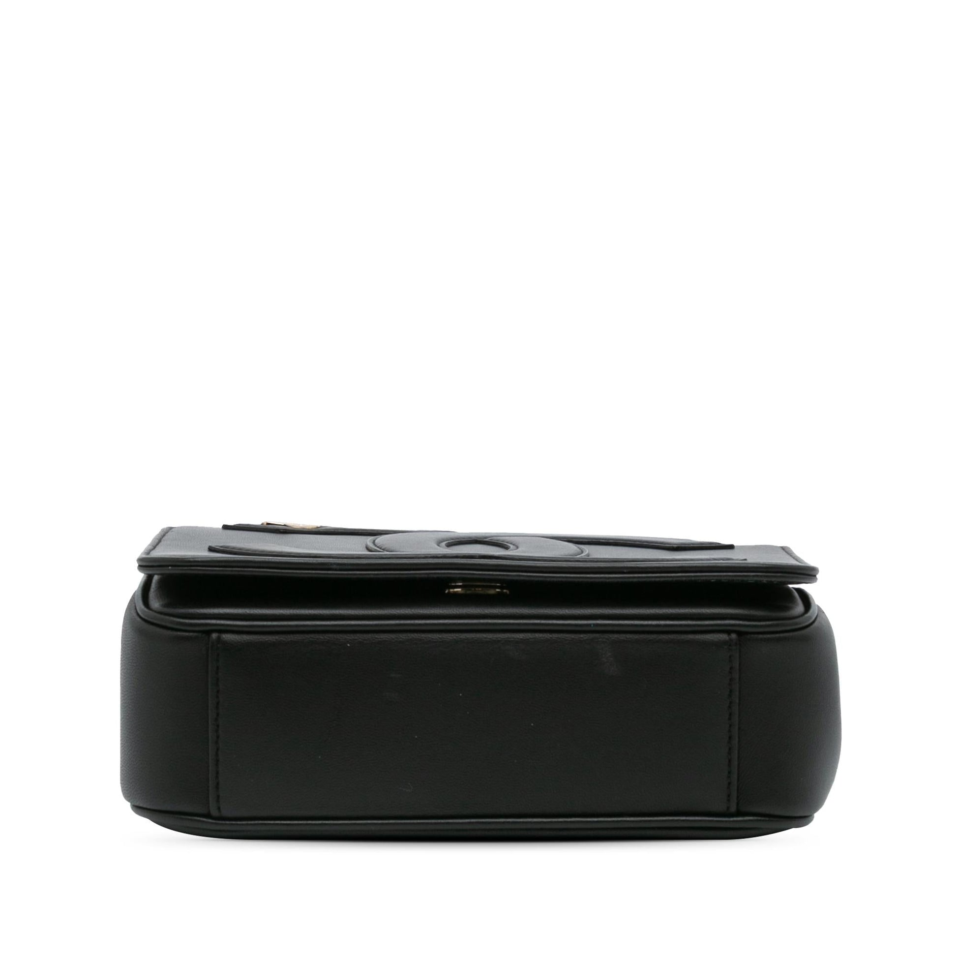 Chanel Lambskin CC Mania Flap Handbag Flap 9