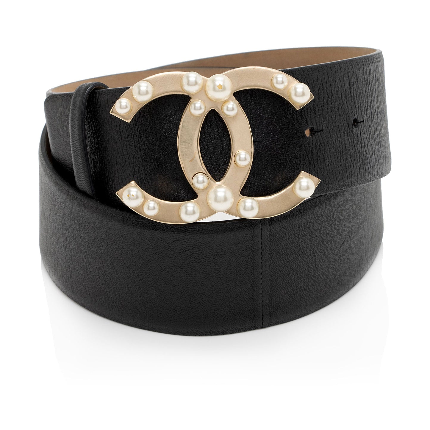 Chanel Lambskin CC Pearl Belt