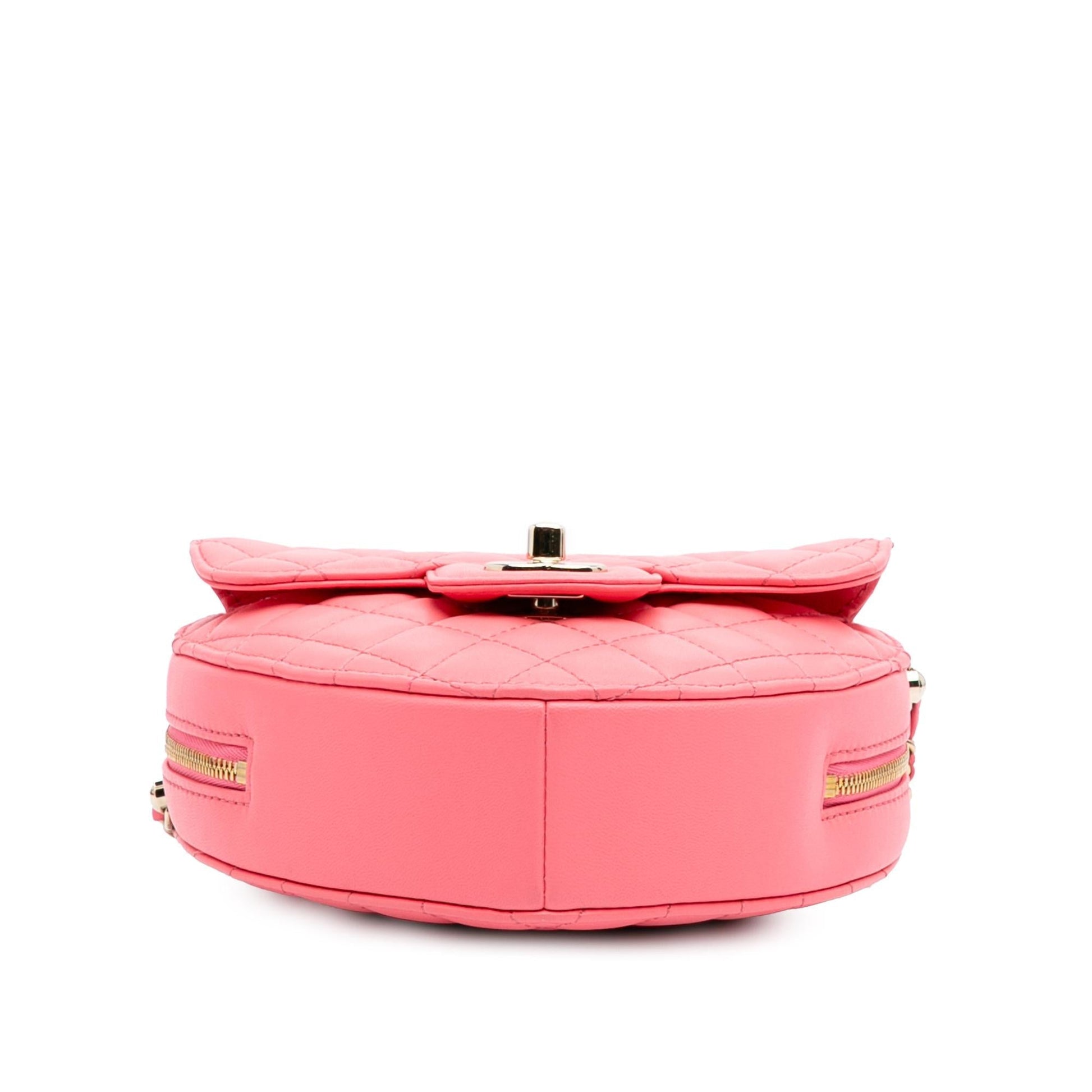 Chanel Lambskin CC Love Heart Crossbody Bag 10