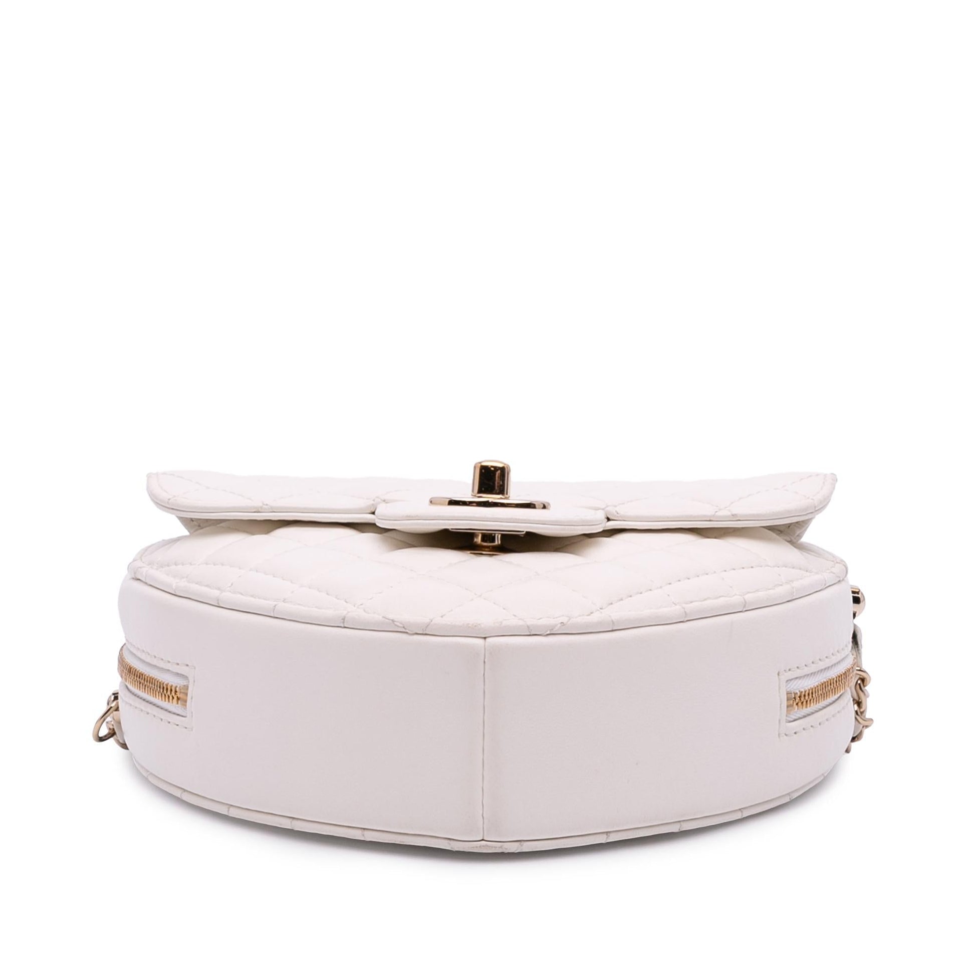 Chanel Lambskin CC Love Heart Crossbody Bag 11