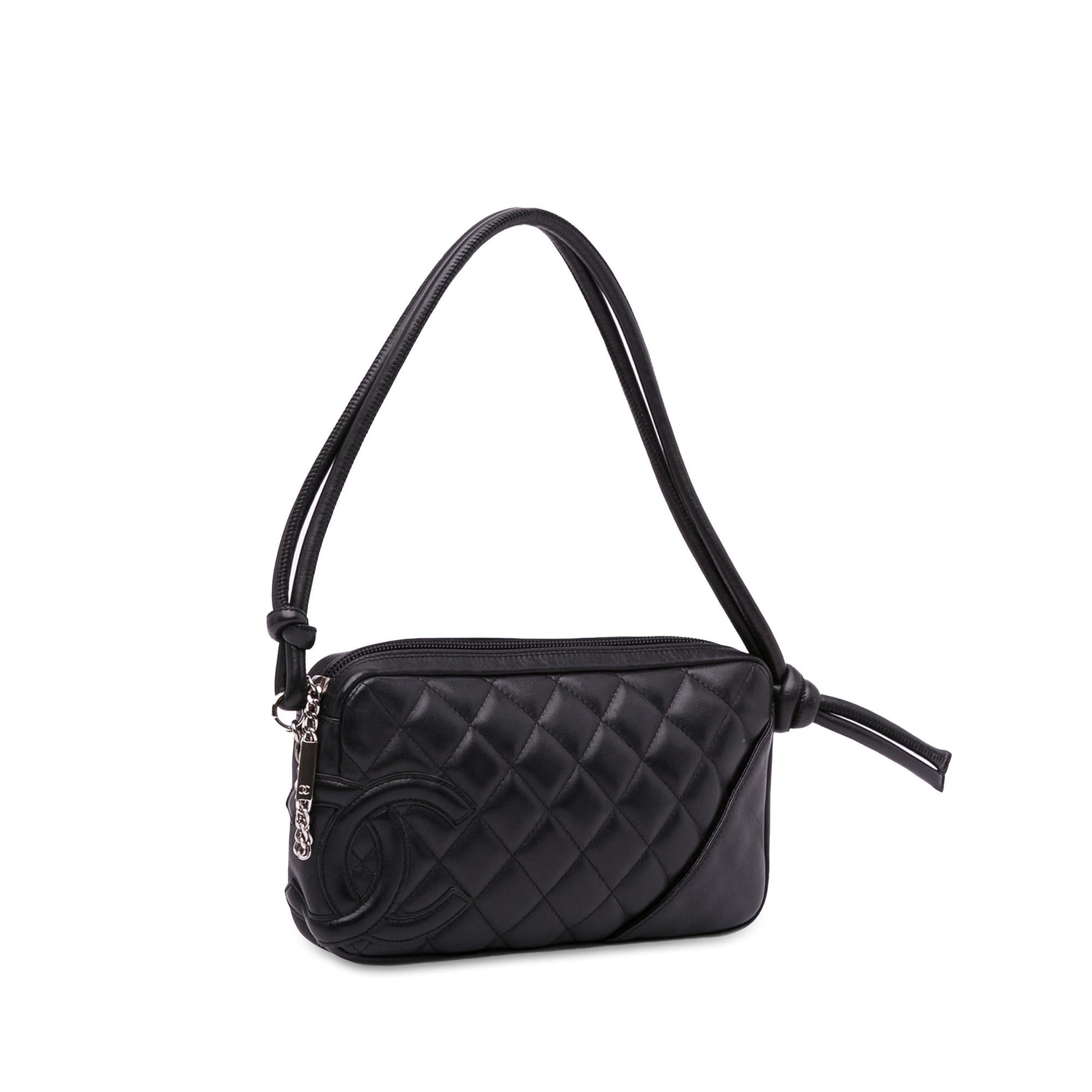 Chanel Lambskin Cambon Ligne Pochette SHG-XtFtOk Clutch Bag