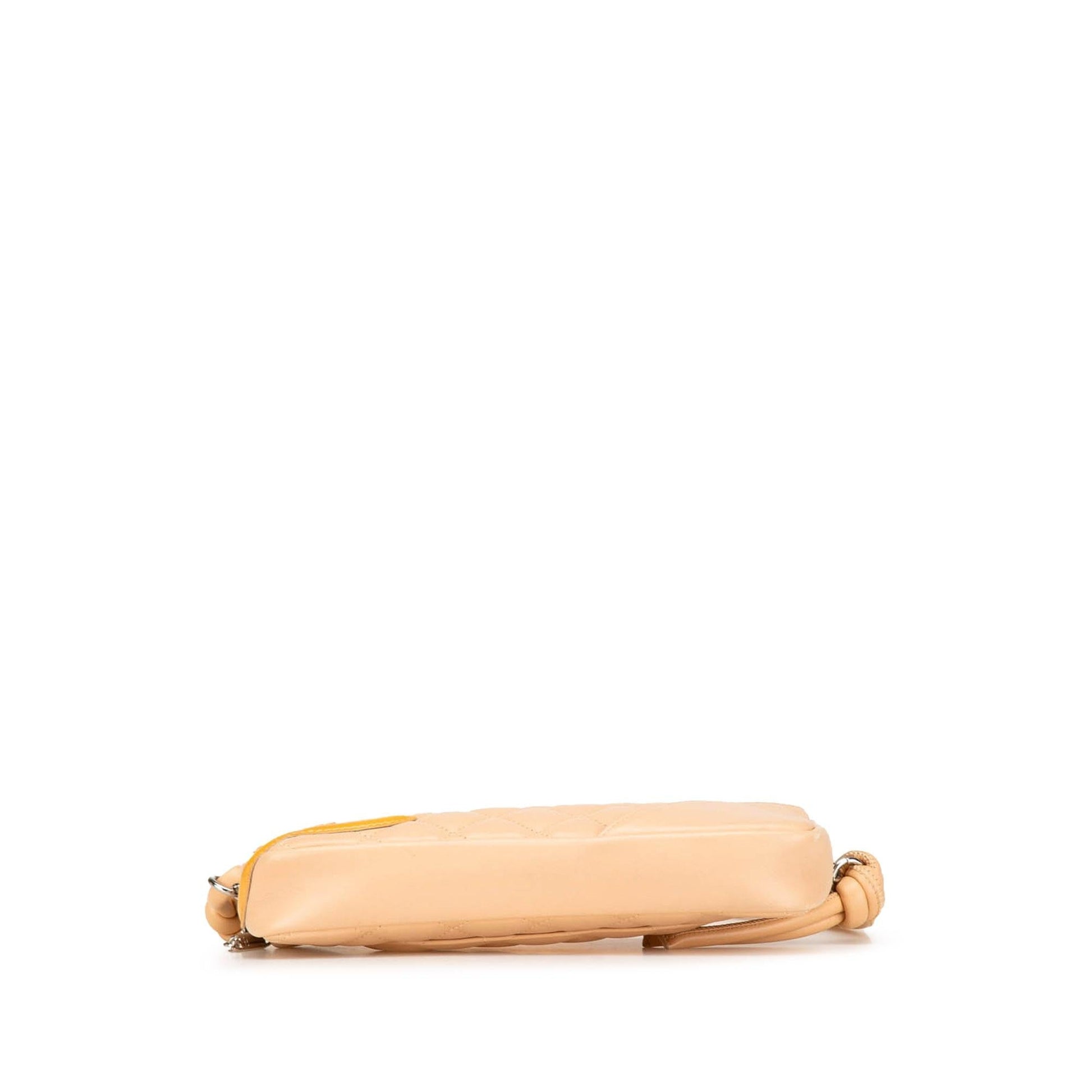 Chanel Lambskin Cambon Ligne Pochette Clutch Bag