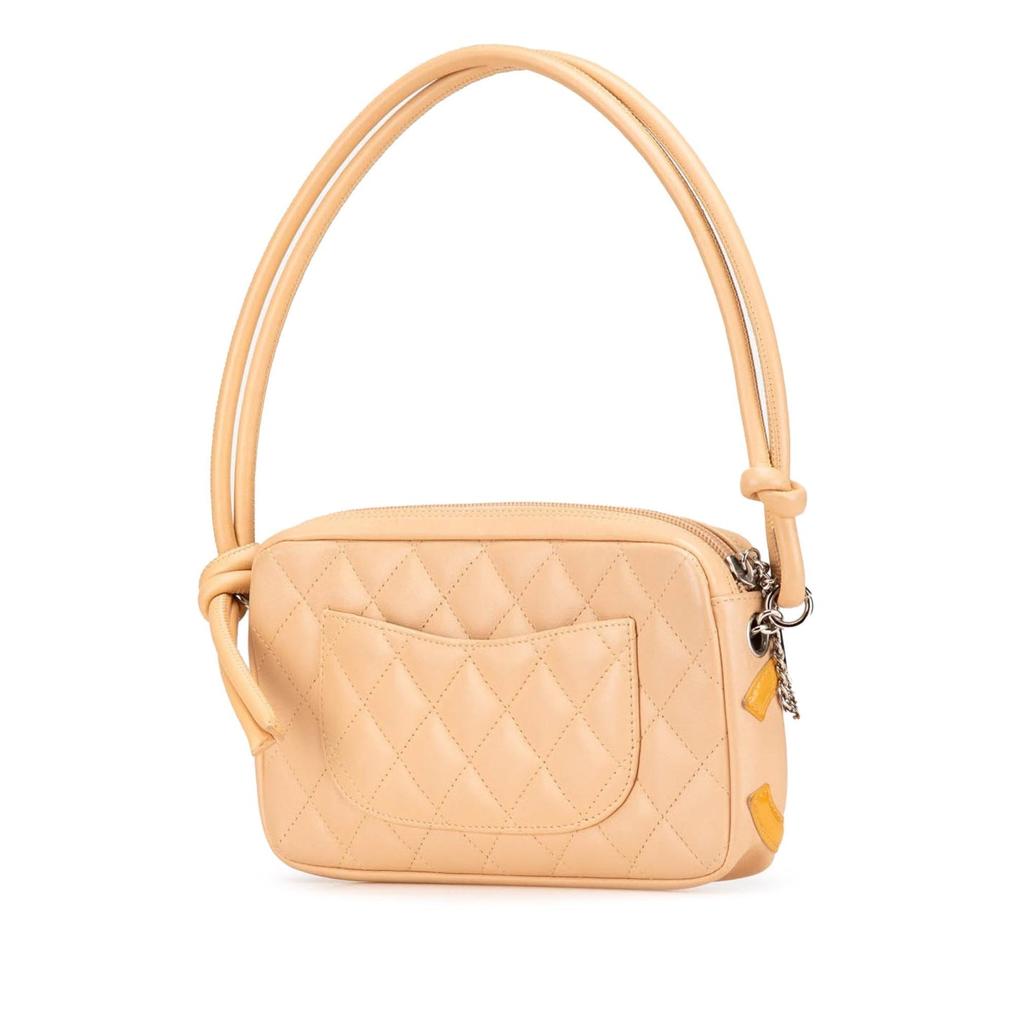 Chanel Lambskin Cambon Ligne Pochette Clutch Bag
