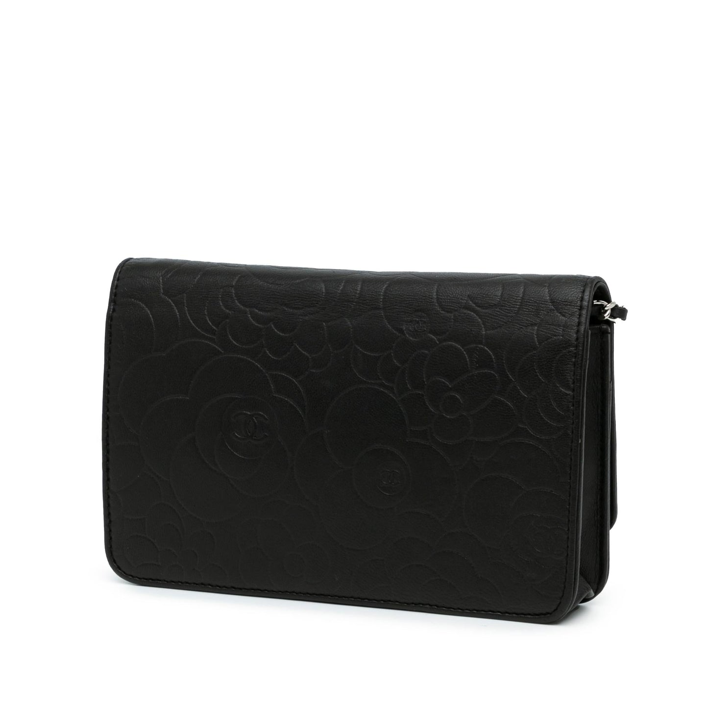 Chanel Lambskin Camellia Embossed On SHG-zvZjrf Wallet Case