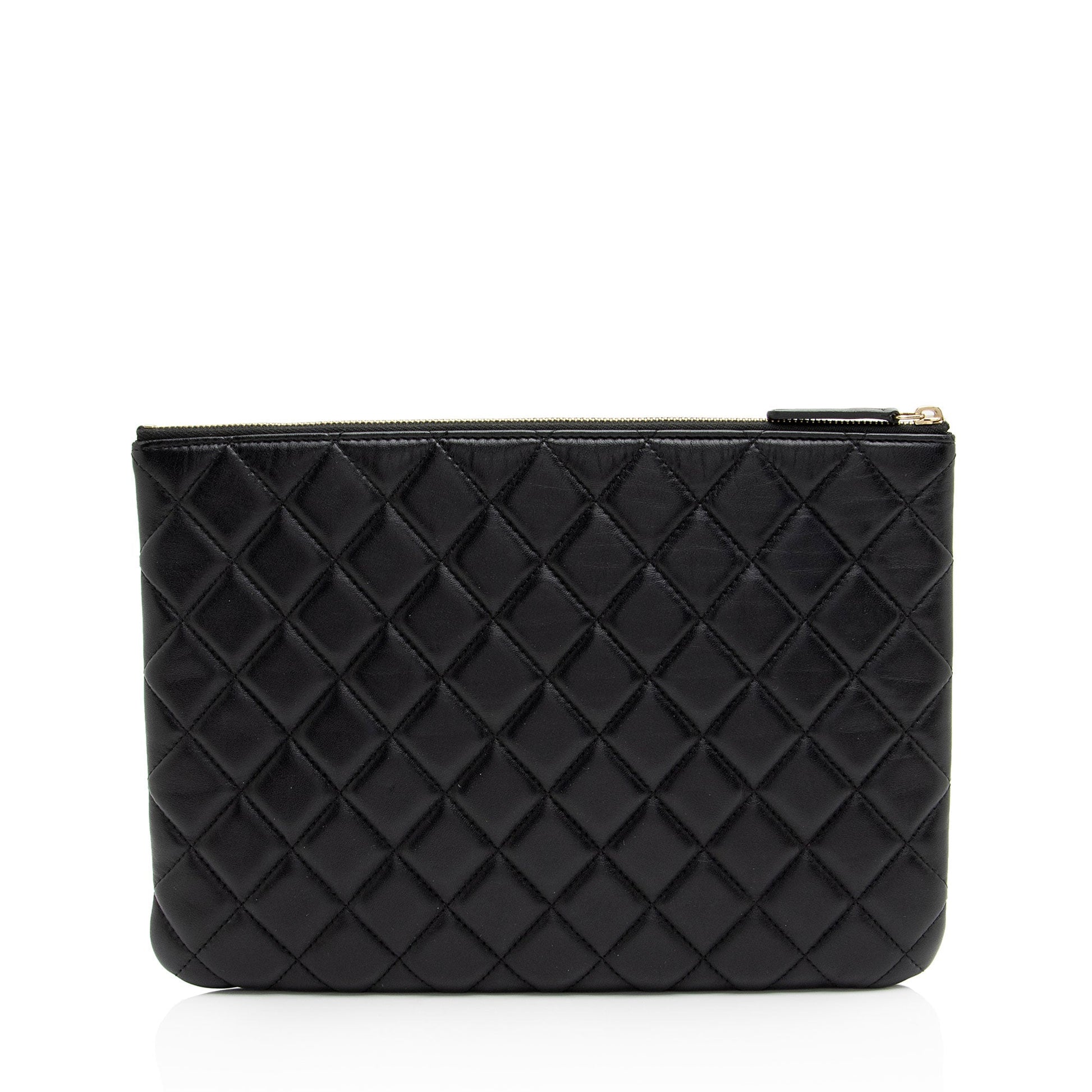 Chanel Lambskin Camellia O Handbag