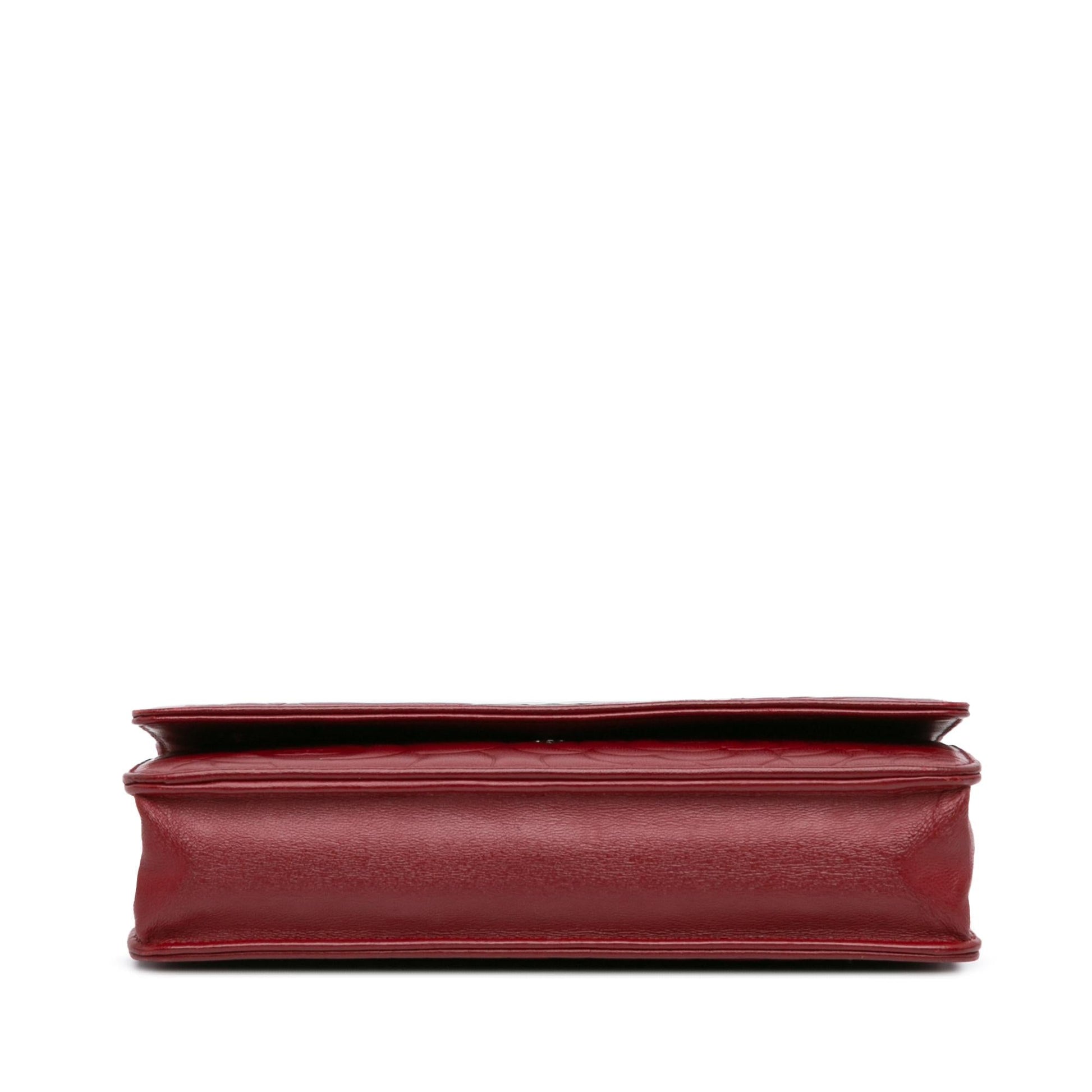 Chanel Lambskin Camellia On SHG-XAX1xo Wallet Case