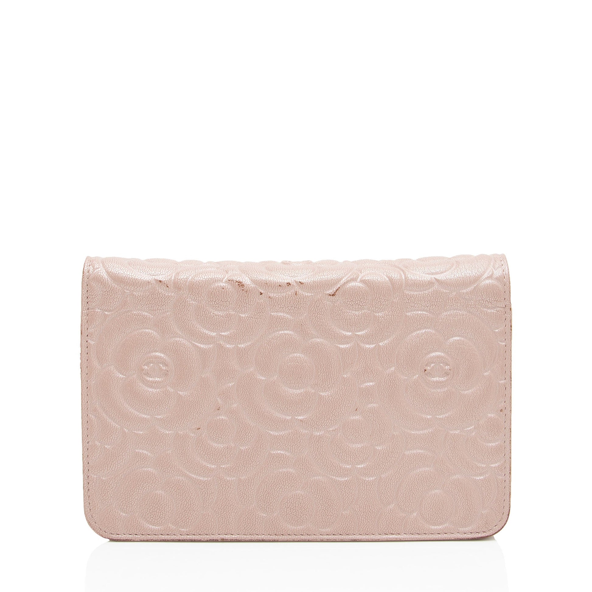Chanel Lambskin Camellia on Wallet Case