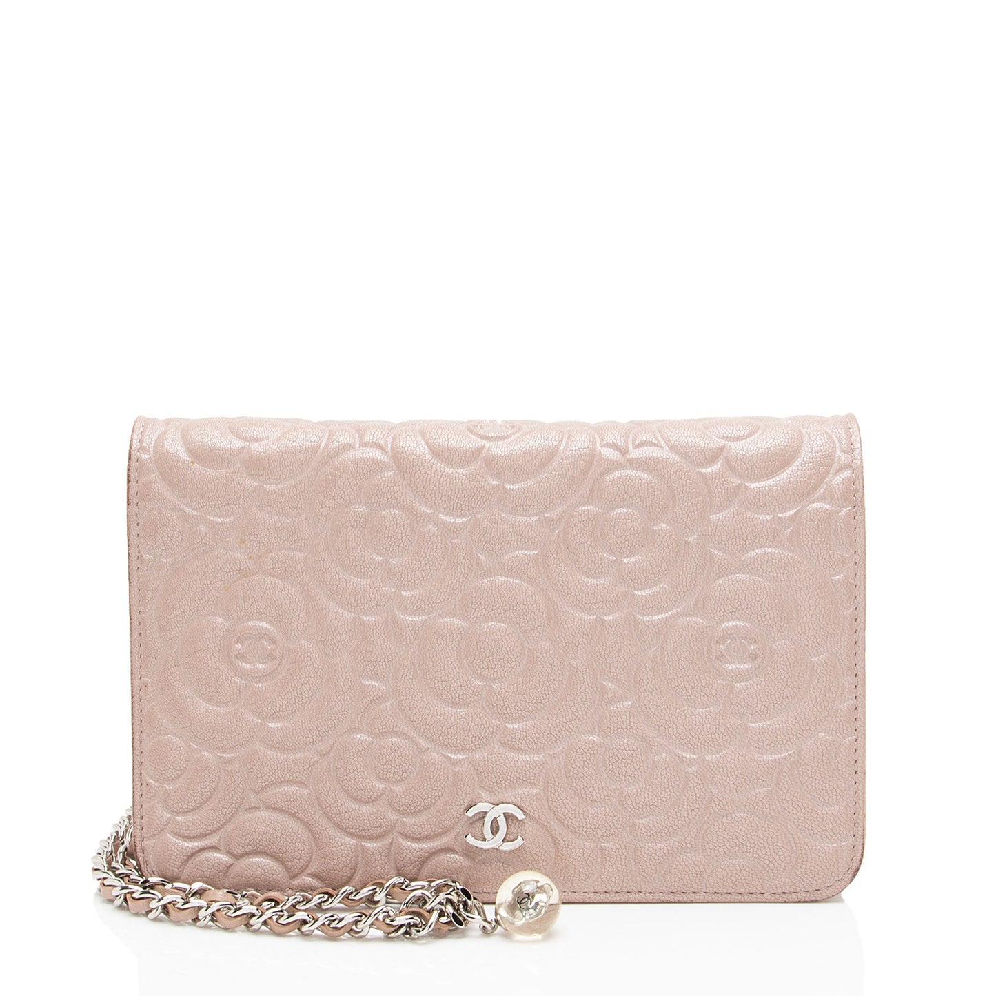 Chanel Lambskin Camellia on Wallet Case