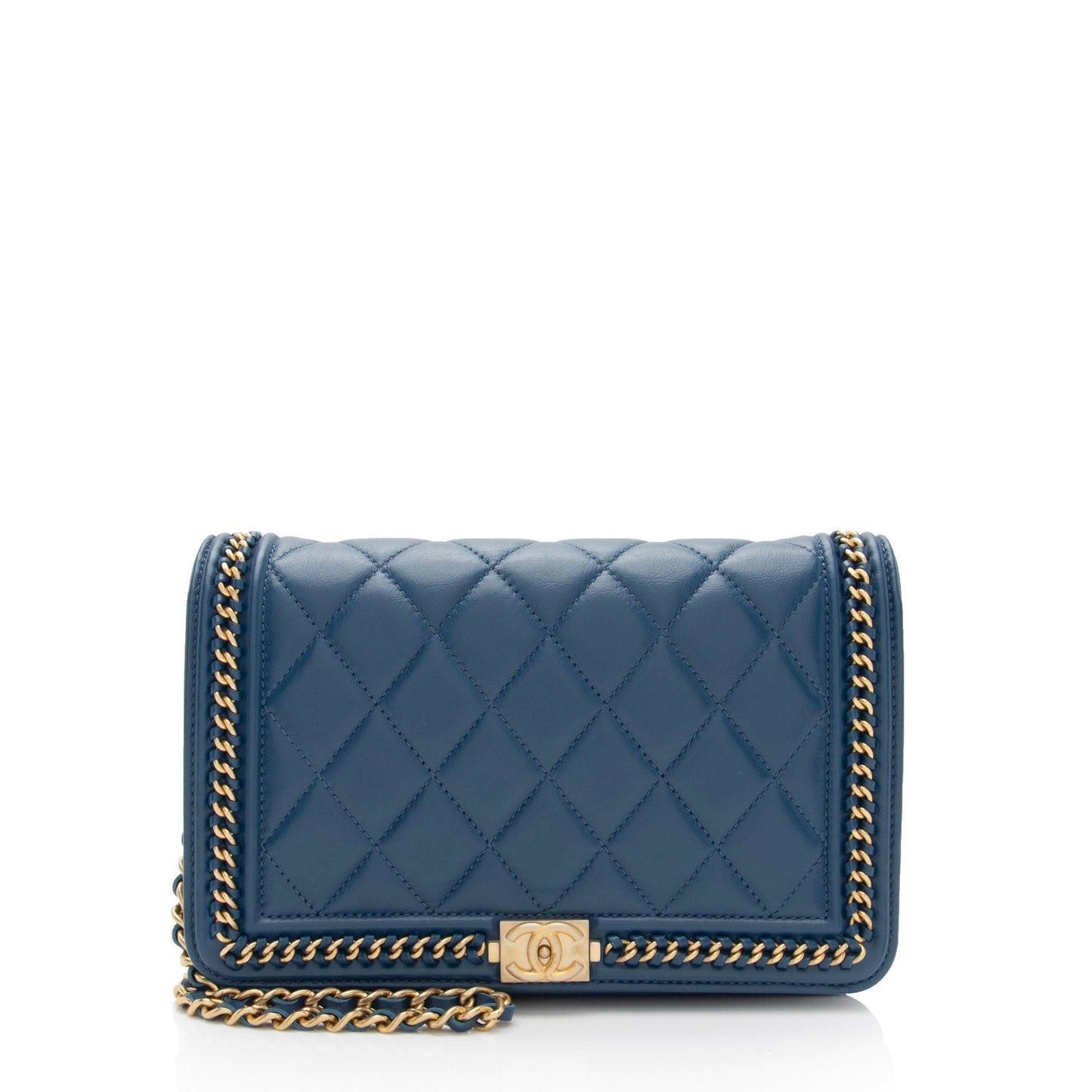 Chanel Lambskin Around Boy on SHF-jC1V6a Wallet Case