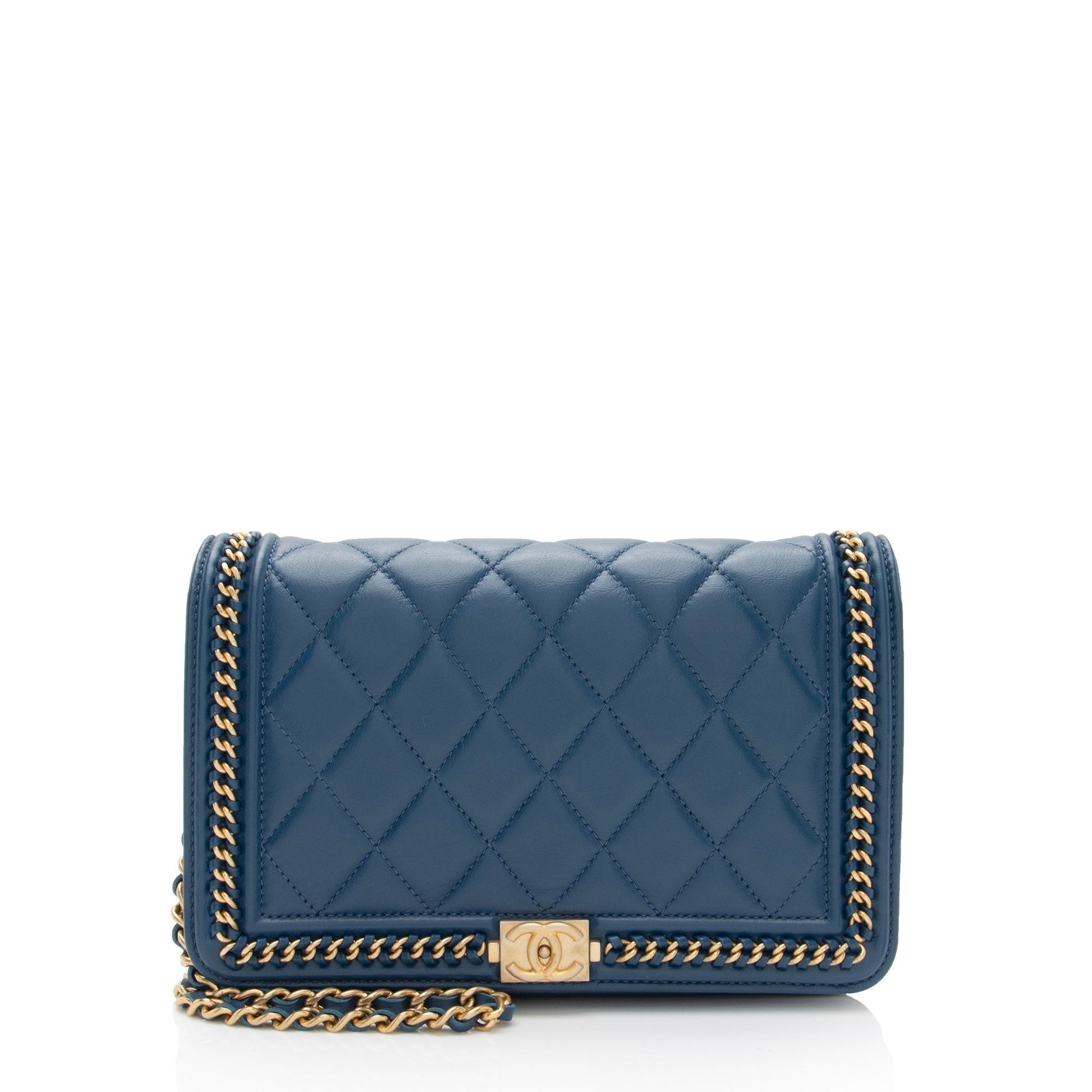 Chanel Lambskin Around Boy on SHF-jC1V6a Wallet Case