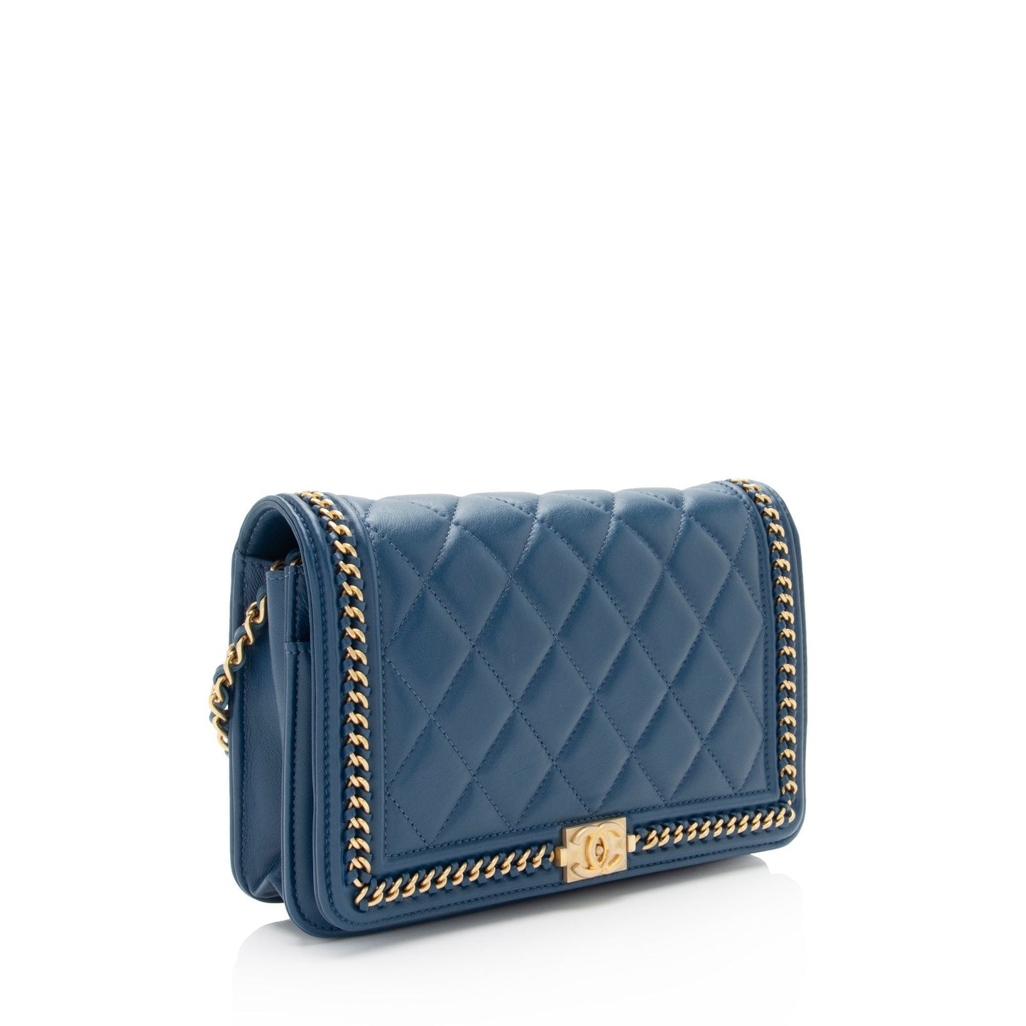 Chanel Lambskin Around Boy on SHF-jC1V6a Wallet Case