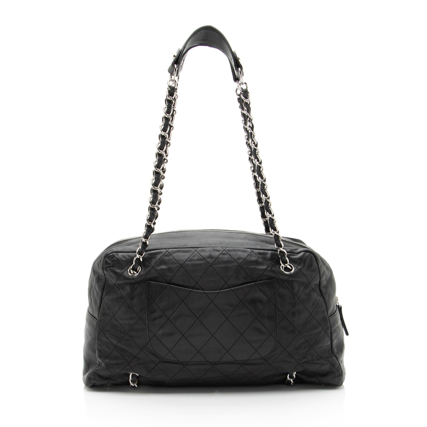Chanel Lambskin Around Flap Tote Bag