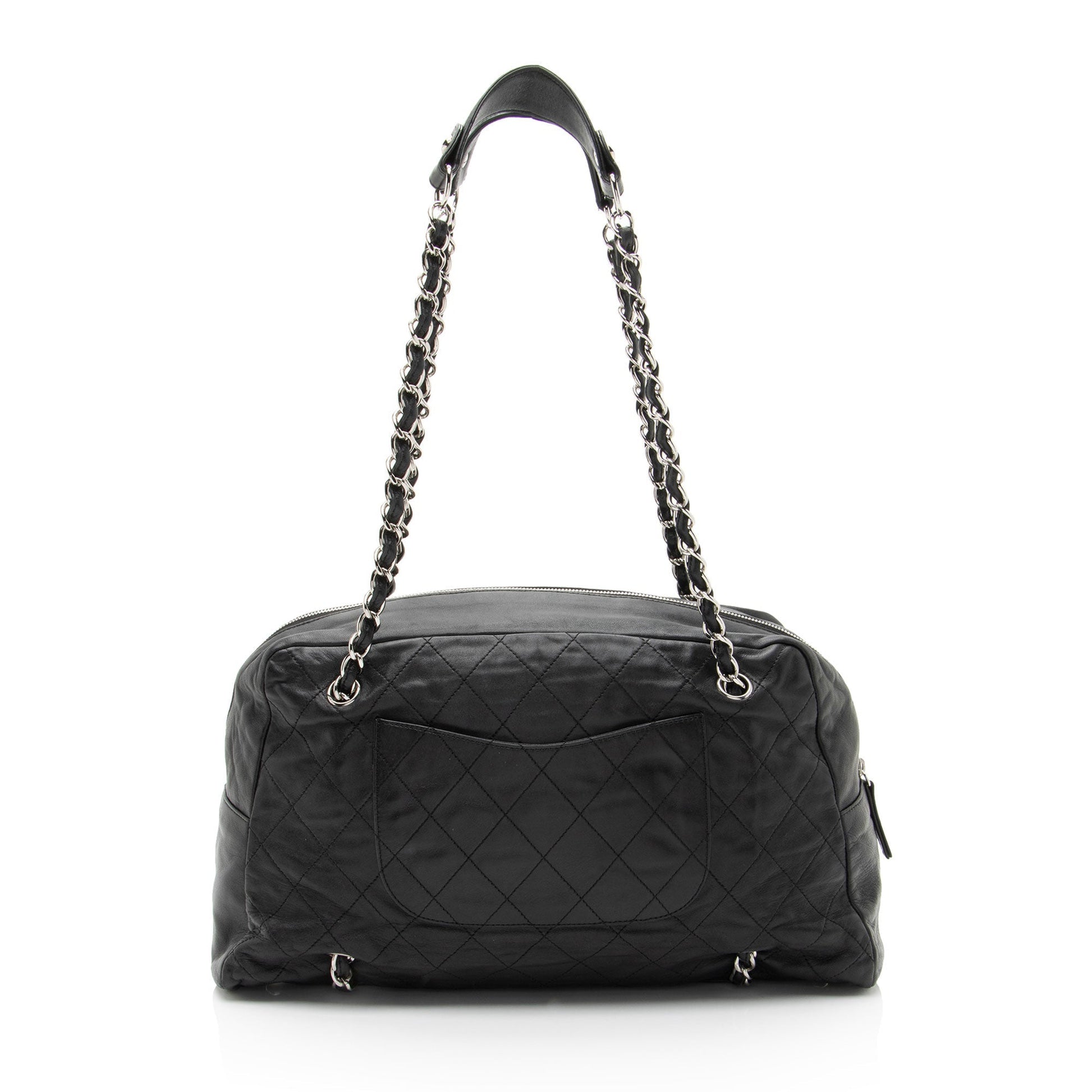 Chanel Lambskin Around Flap Tote Bag